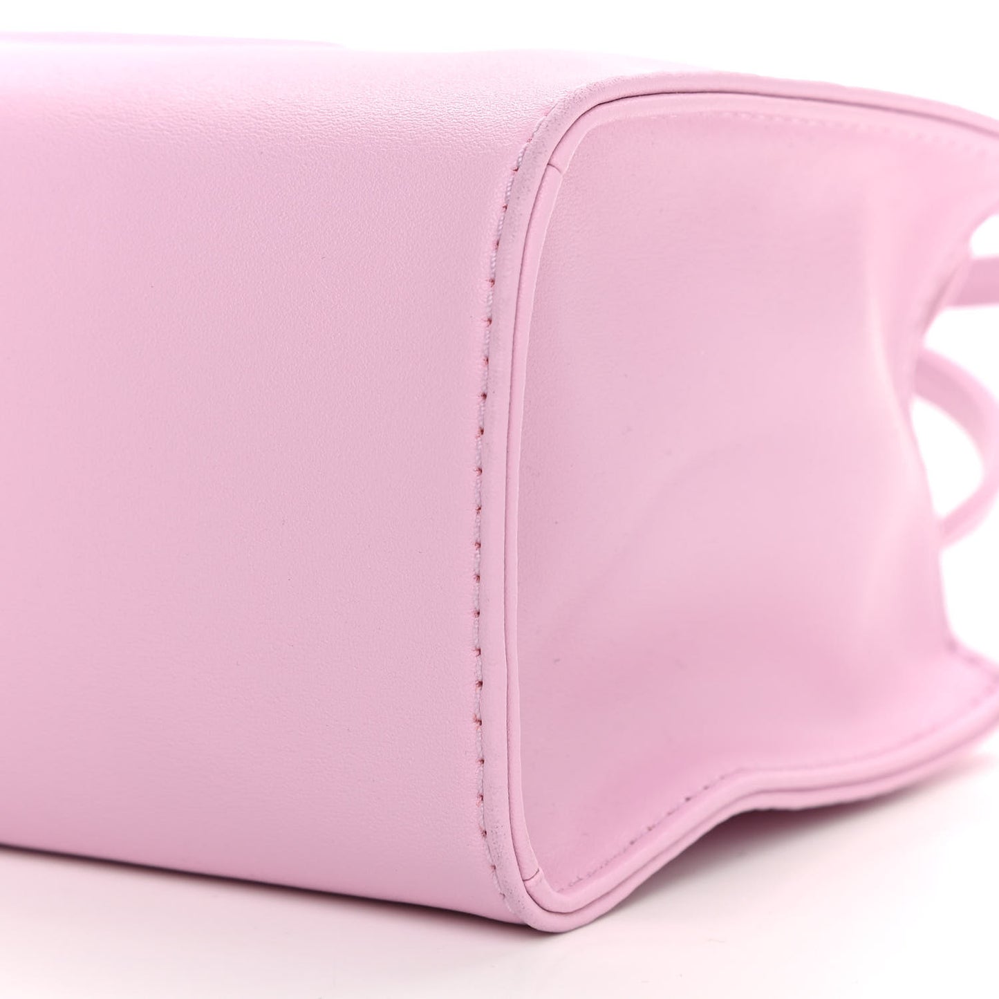 Vegan Leather Small Shopping Bag Bubblegum