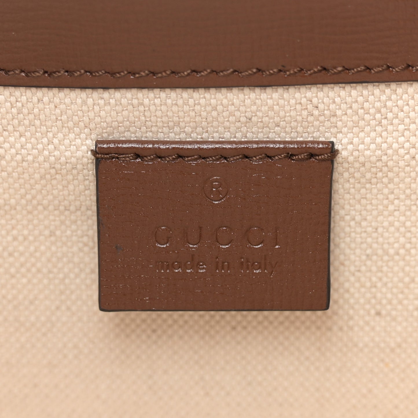 GG Supreme Monogram Azalea Calfskin Mini Horsebit 1955 Foldover Top Handle Bag Beige Ebony Brown Sugar