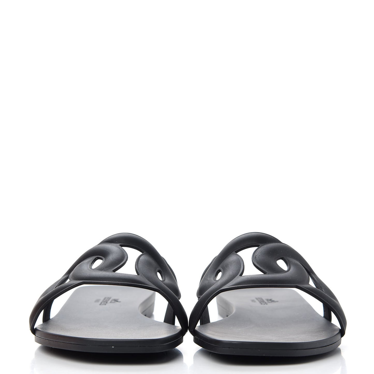 Rubber Aloha Sandals 37 Black