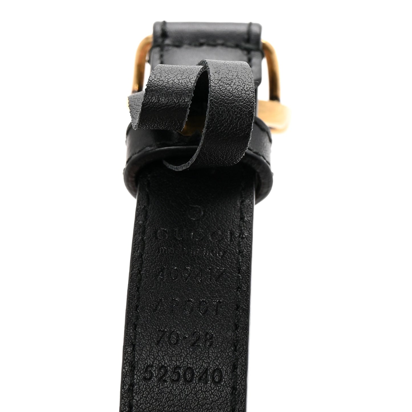 Calfskin Double G 20mm Belt 70 28 Black