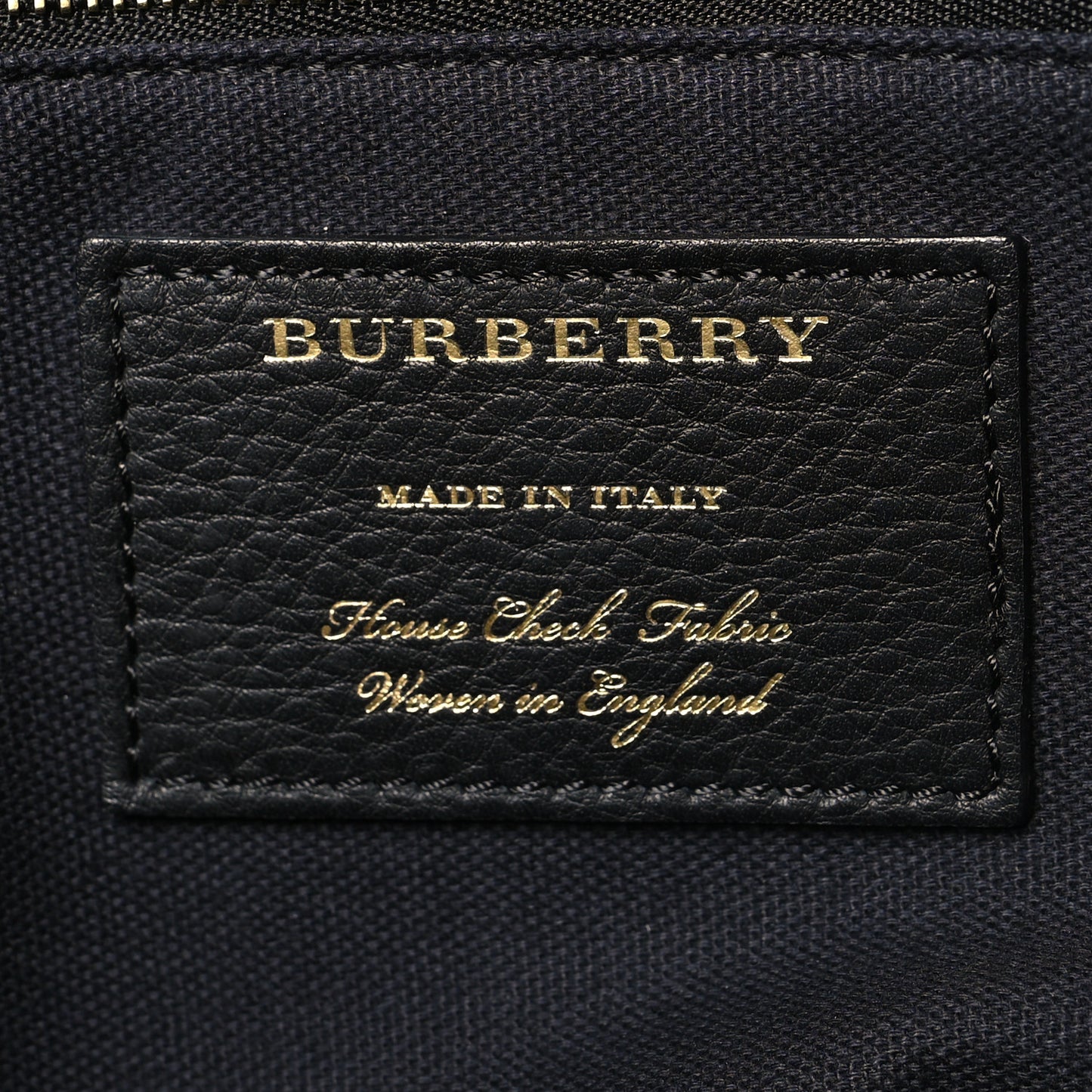 Derby Calfskin House Check Medium Welburn Tote Black