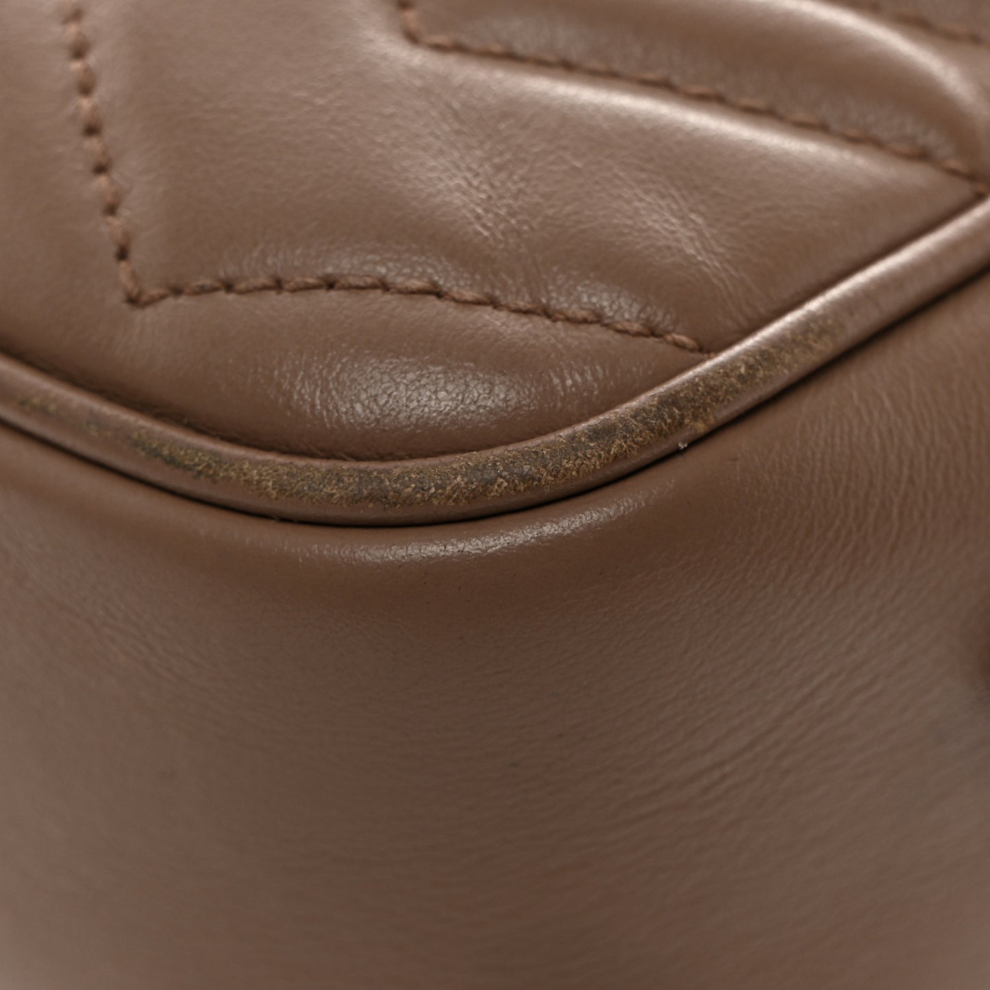 Calfskin Matelasse Mini GG Marmont Chain Shoulder Bag Porcelain Rose