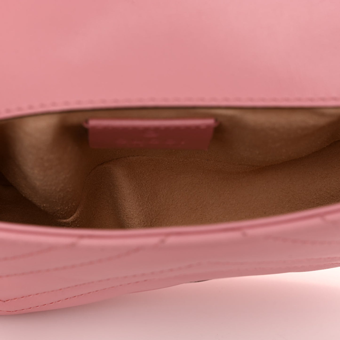 Calfskin Matelasse Super Mini GG Marmont Shoulder Bag Wild Rose