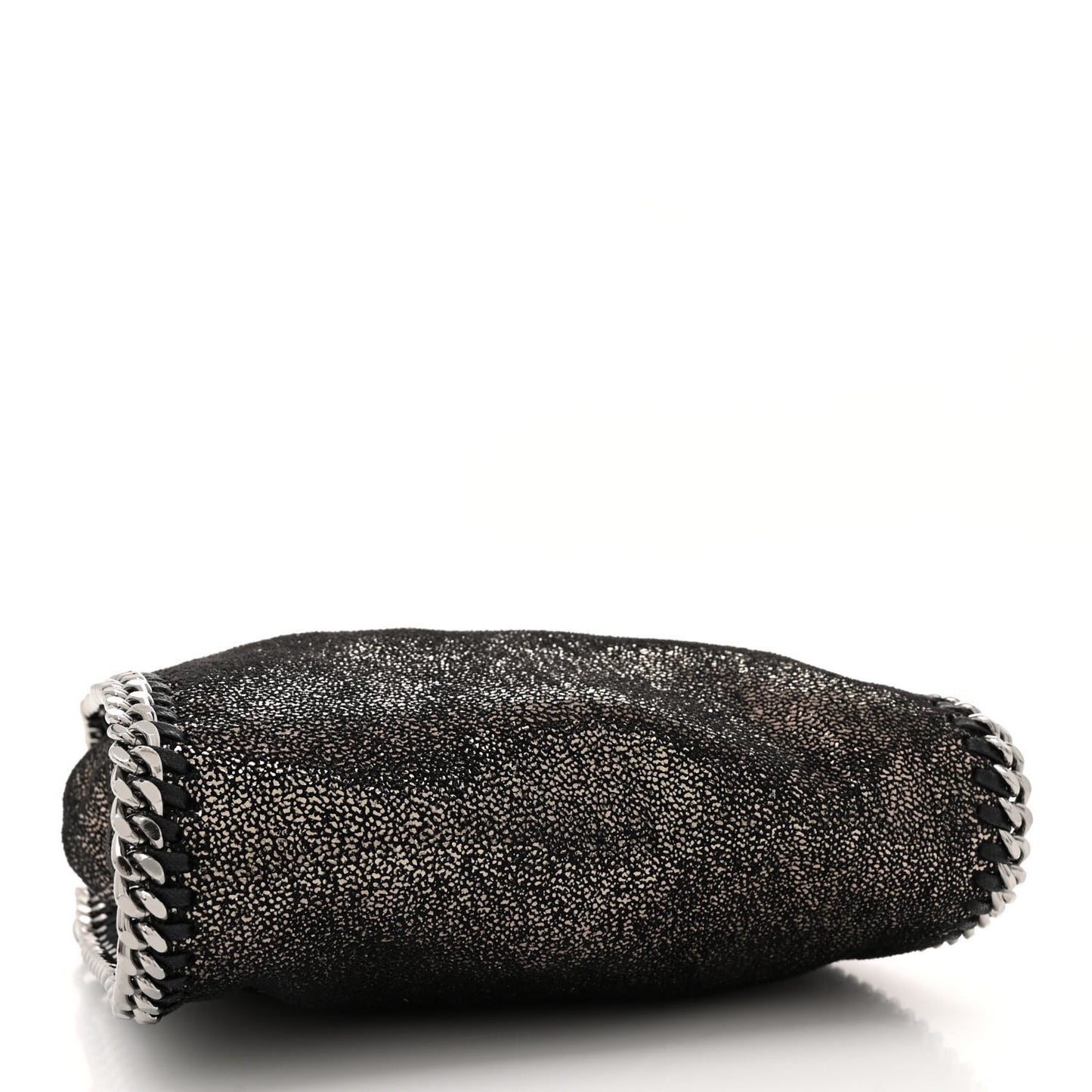 Chamois Shiny Dotted Tiny Falabella Tote Ruthenium