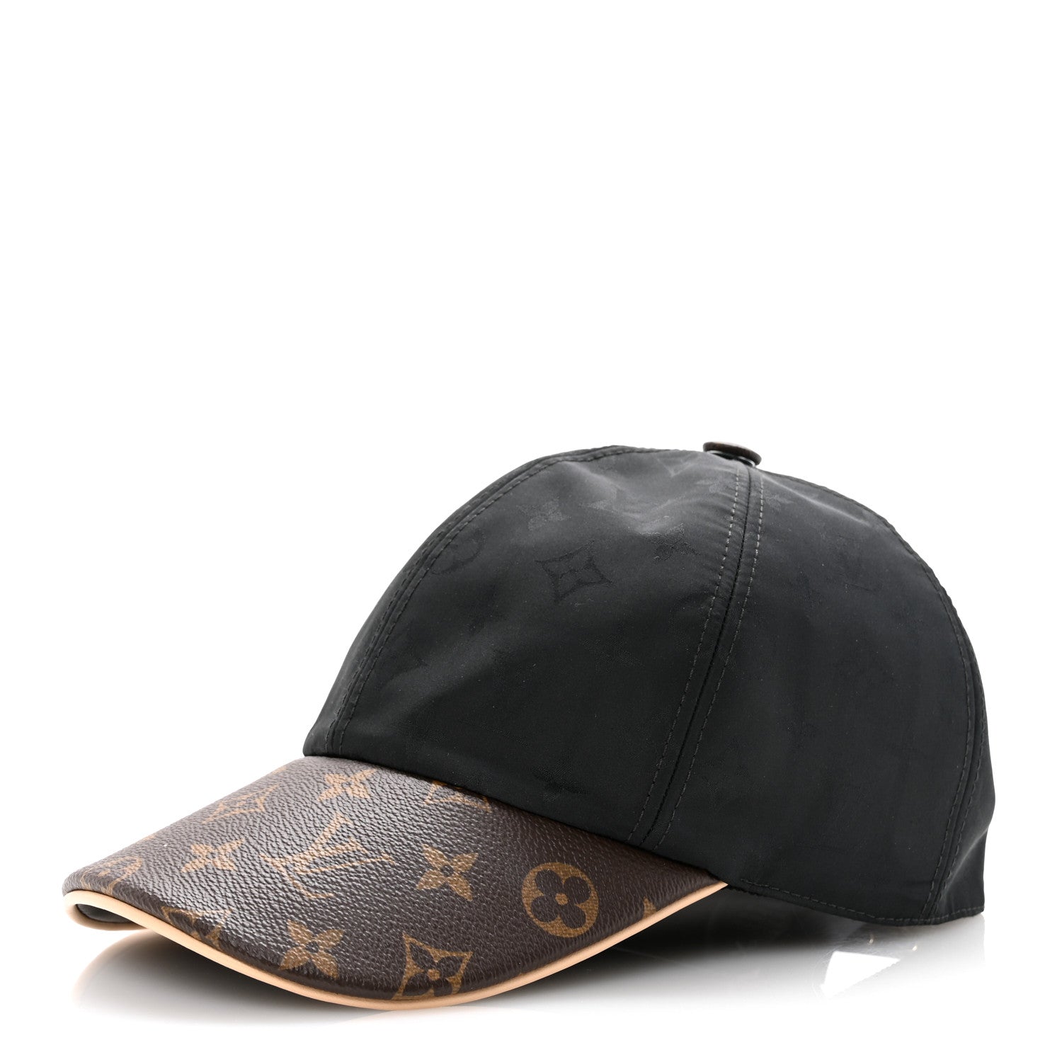 Louis Vuitton Polyester Silk Monogram LV Get Ready Cap M Black