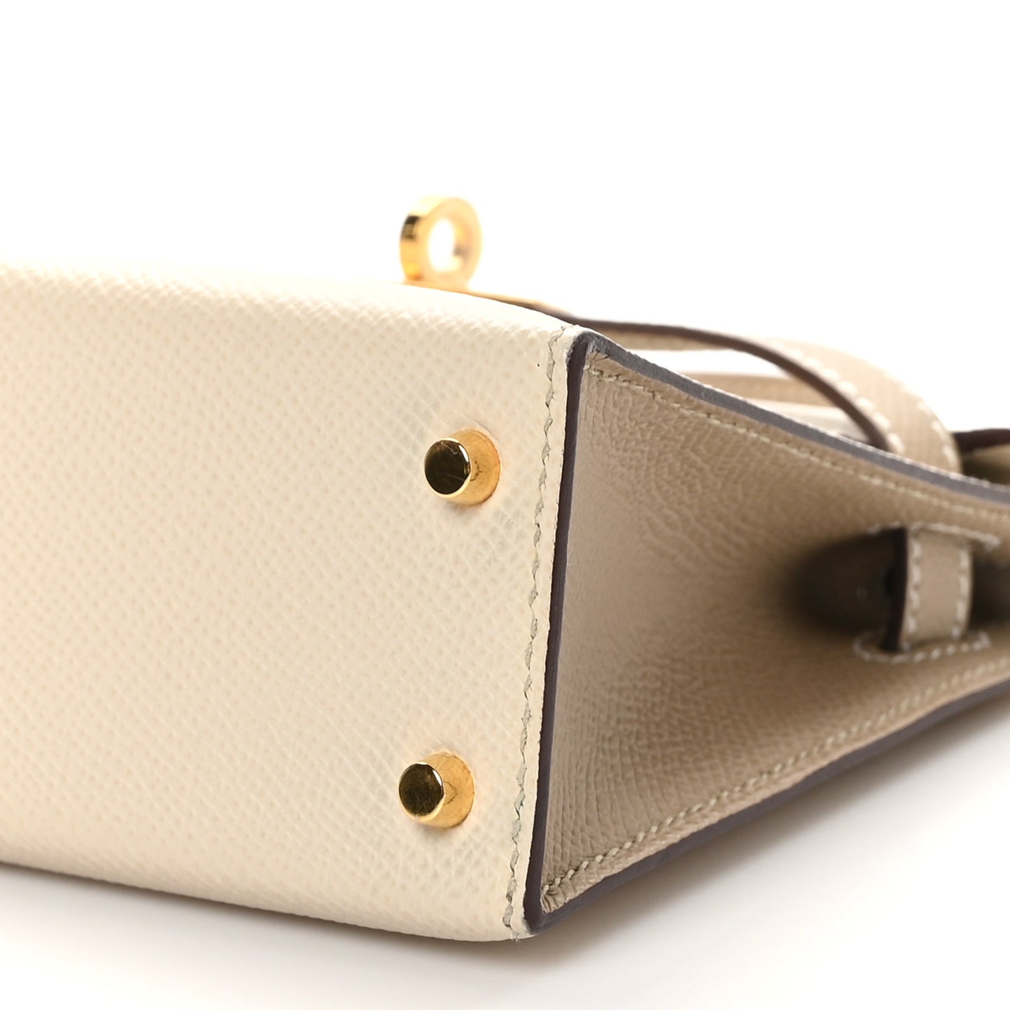 Epsom Horseshoe Mini Kelly Sellier 20 Craie Trench