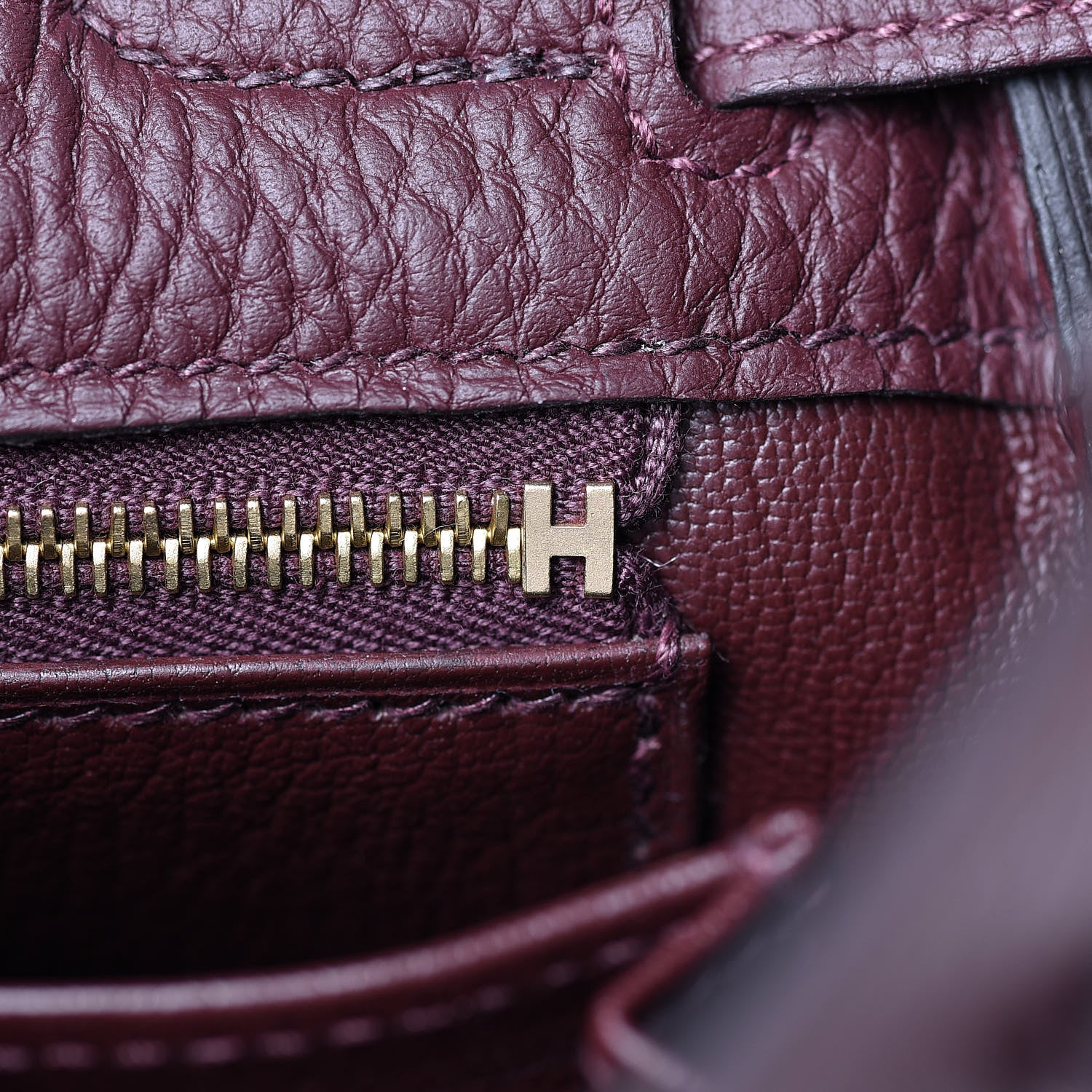 Hermes Togo Kelly Retourne 25 Bordeaux 26 of 40