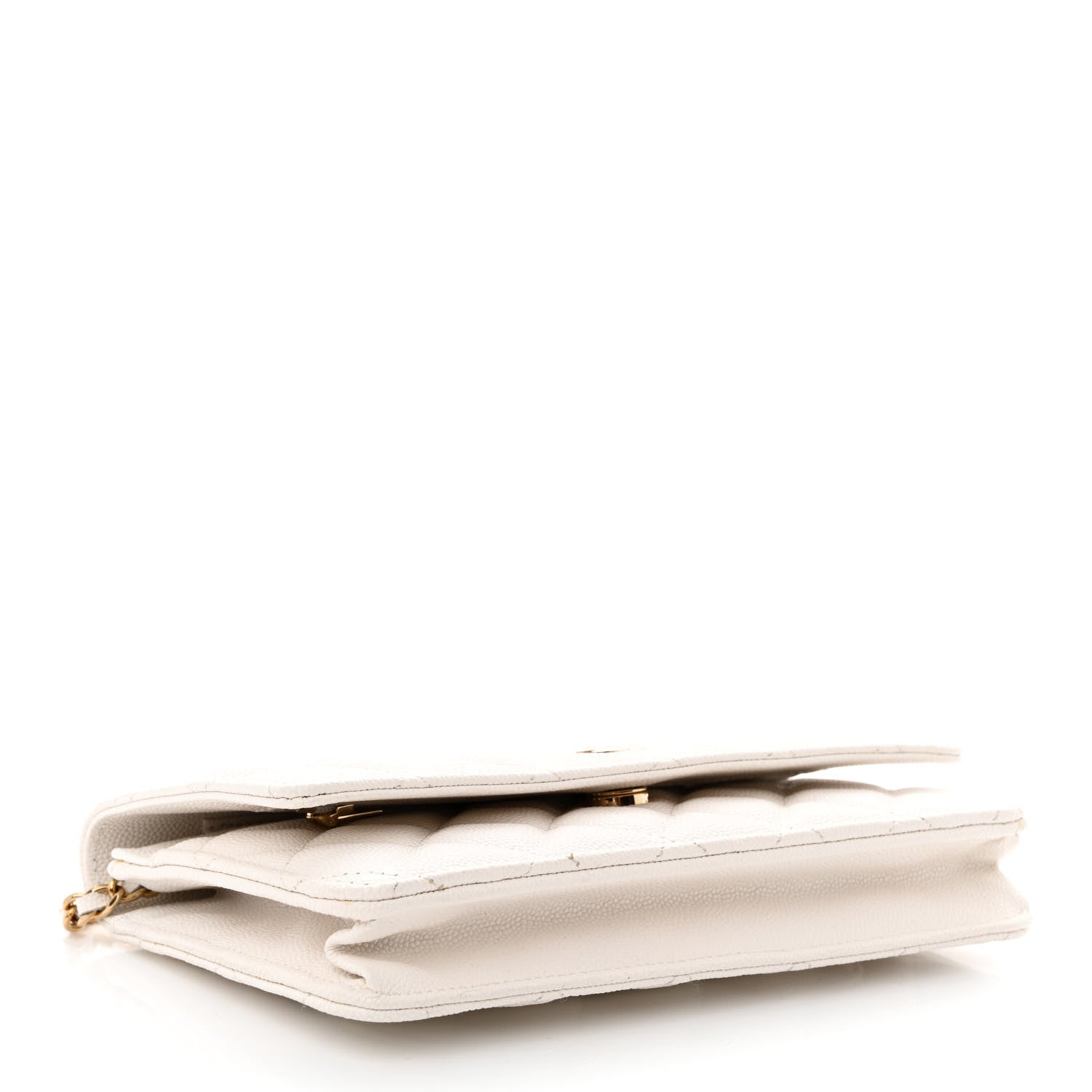 Chanel Caviar Quilted Wallet On Chain WOC White 4 of 13