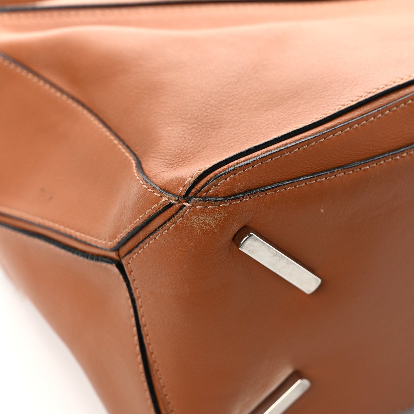 Calfskin Medium Puzzle Bag Tan