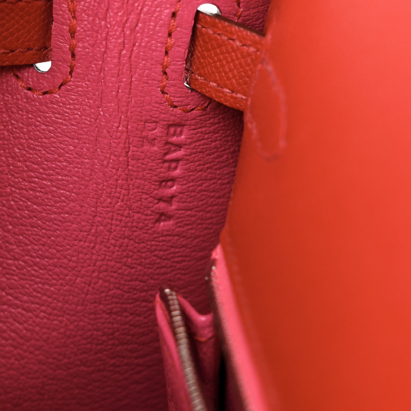 Madame Calfskin Verso Kelly Sellier 25 Rouge Piment Rose Shocking