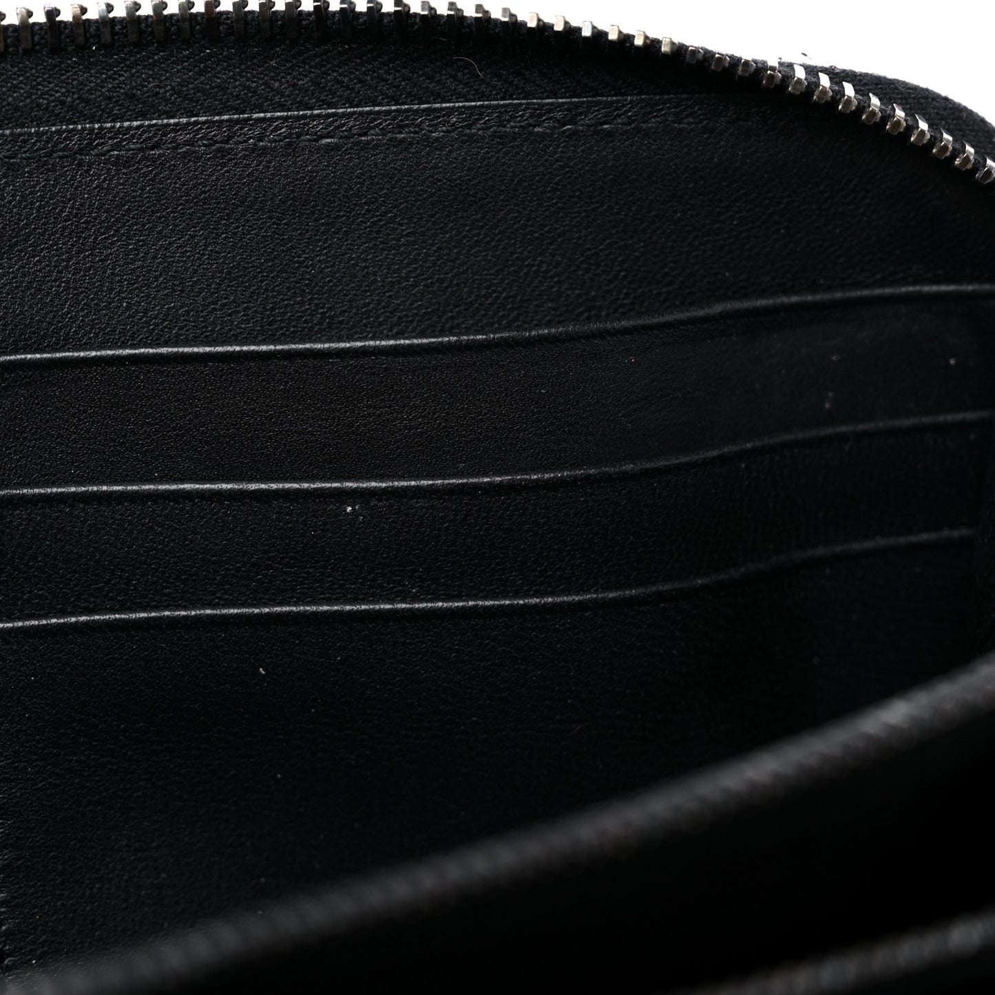 Nappa Intrecciato Zip Around Wallet Black
