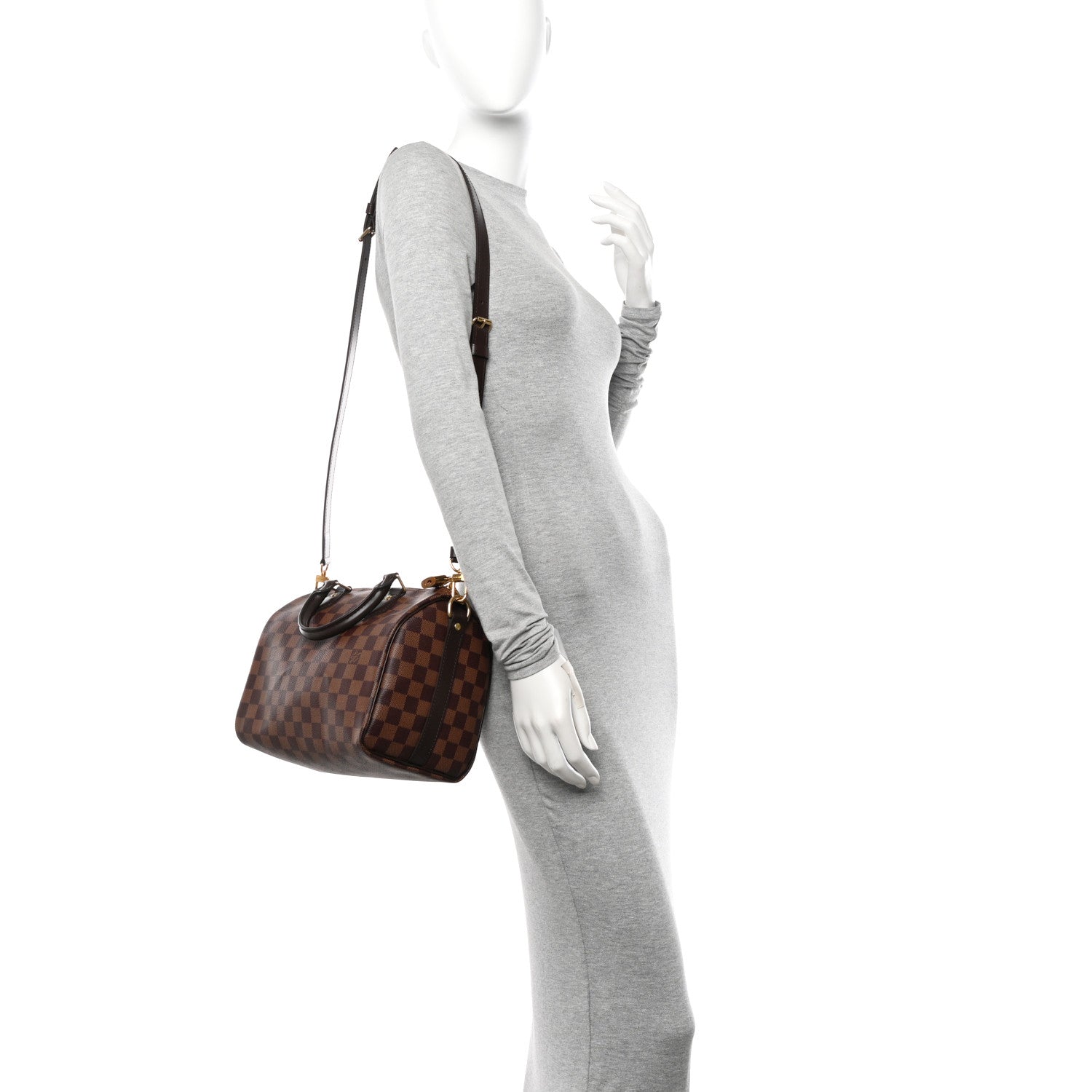 Louis Vuitton Damier Ebene Speedy Bandouliere 25 2 of 10