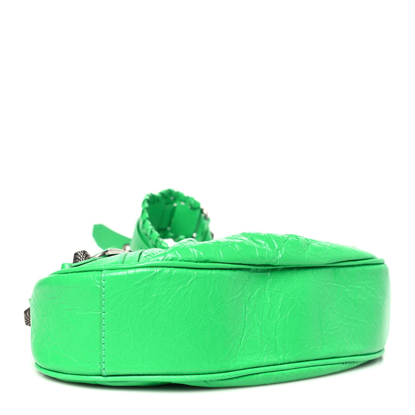 Agneau Arena Le Cagole Shoulder Bag XS Kelly Green