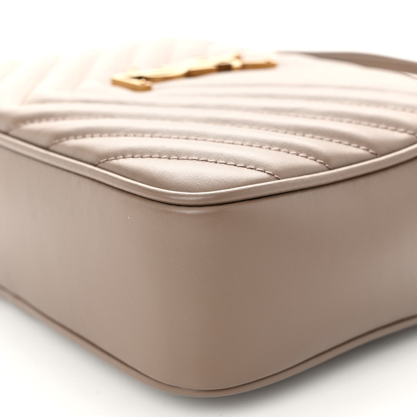 Calfskin Matelasse Monogram Lou Camera Bag Taupe