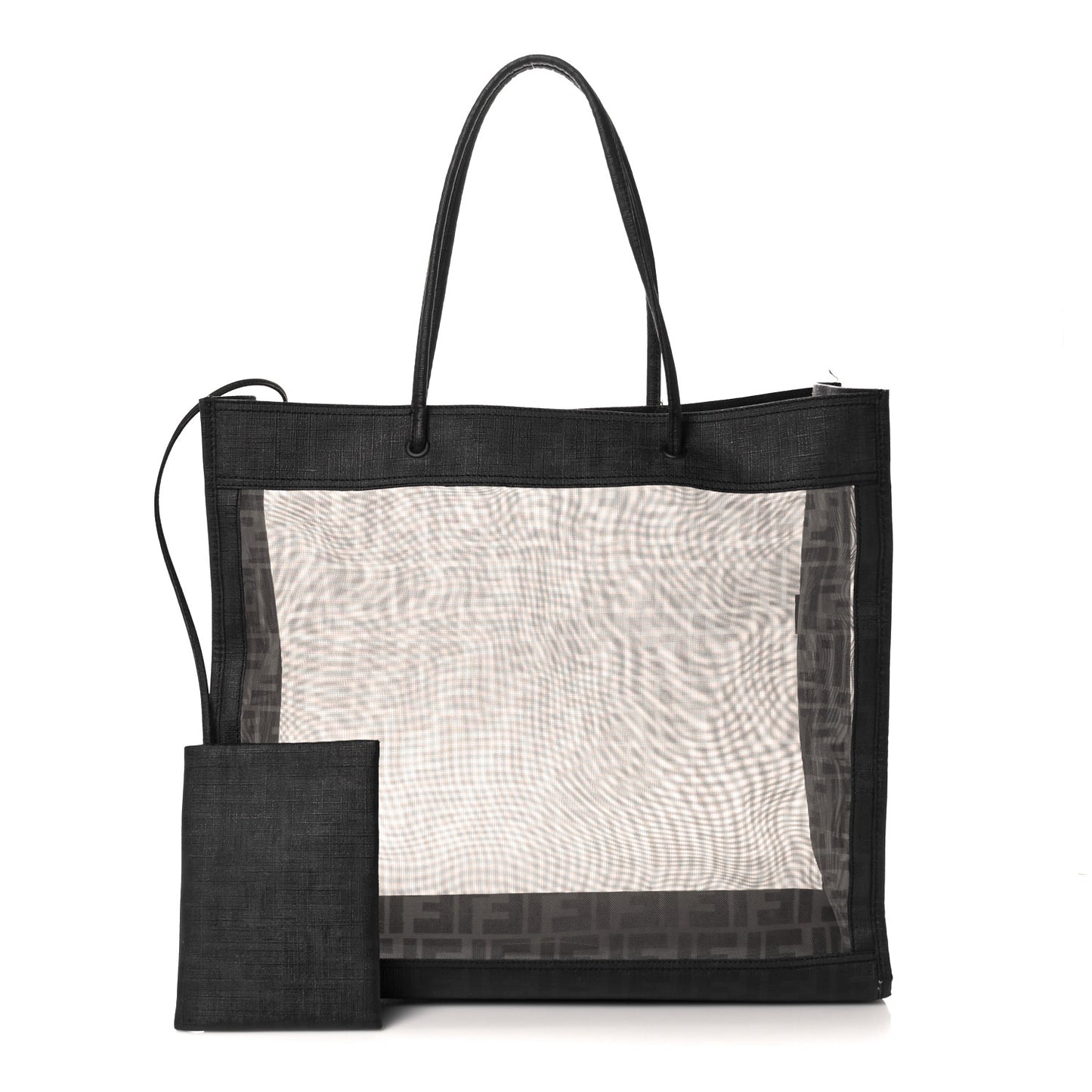 Mesh Glazed Fabric FF 1974 Tote Black