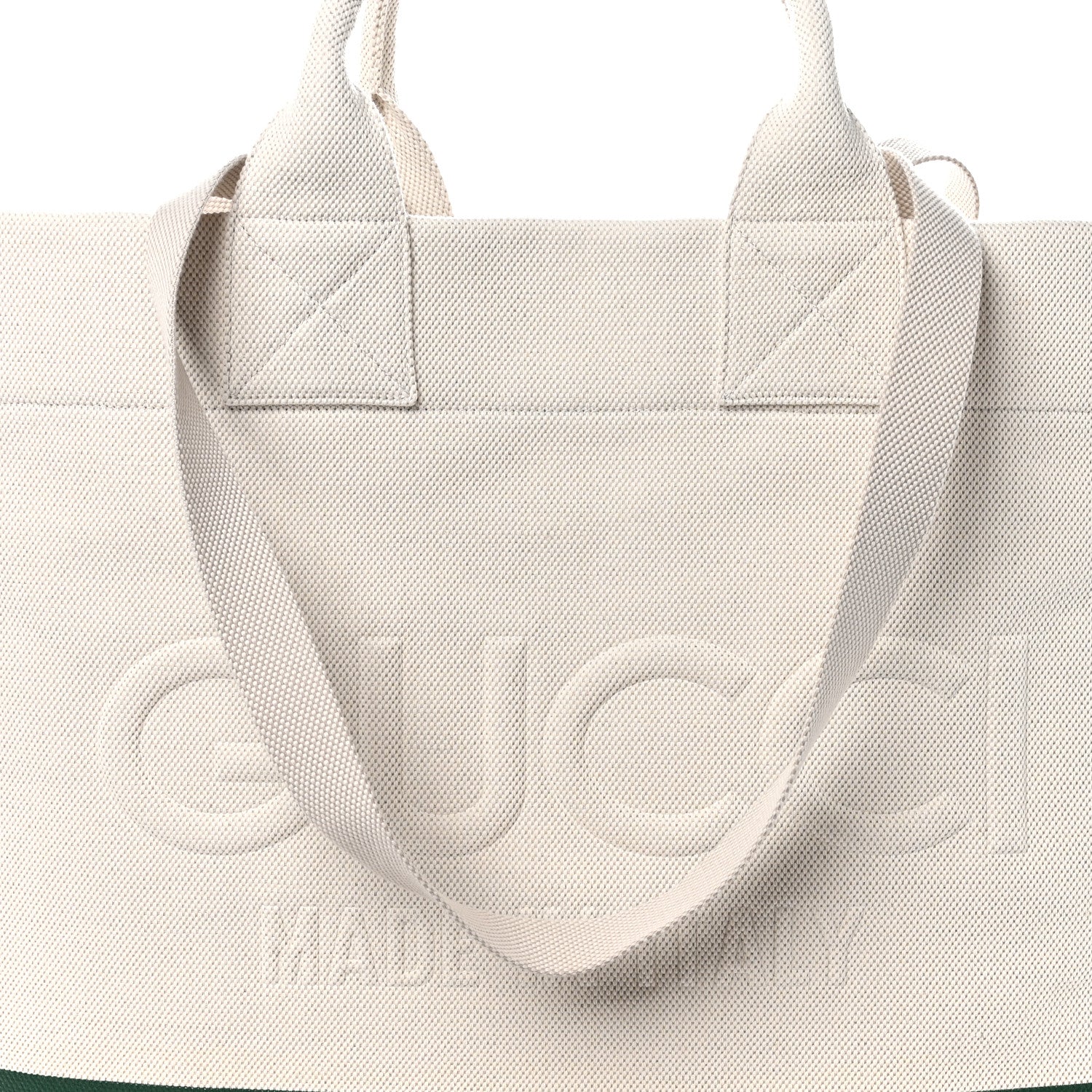 Gucci Canvas Logo Embossed Ophidia Tote Beige 8 of 10