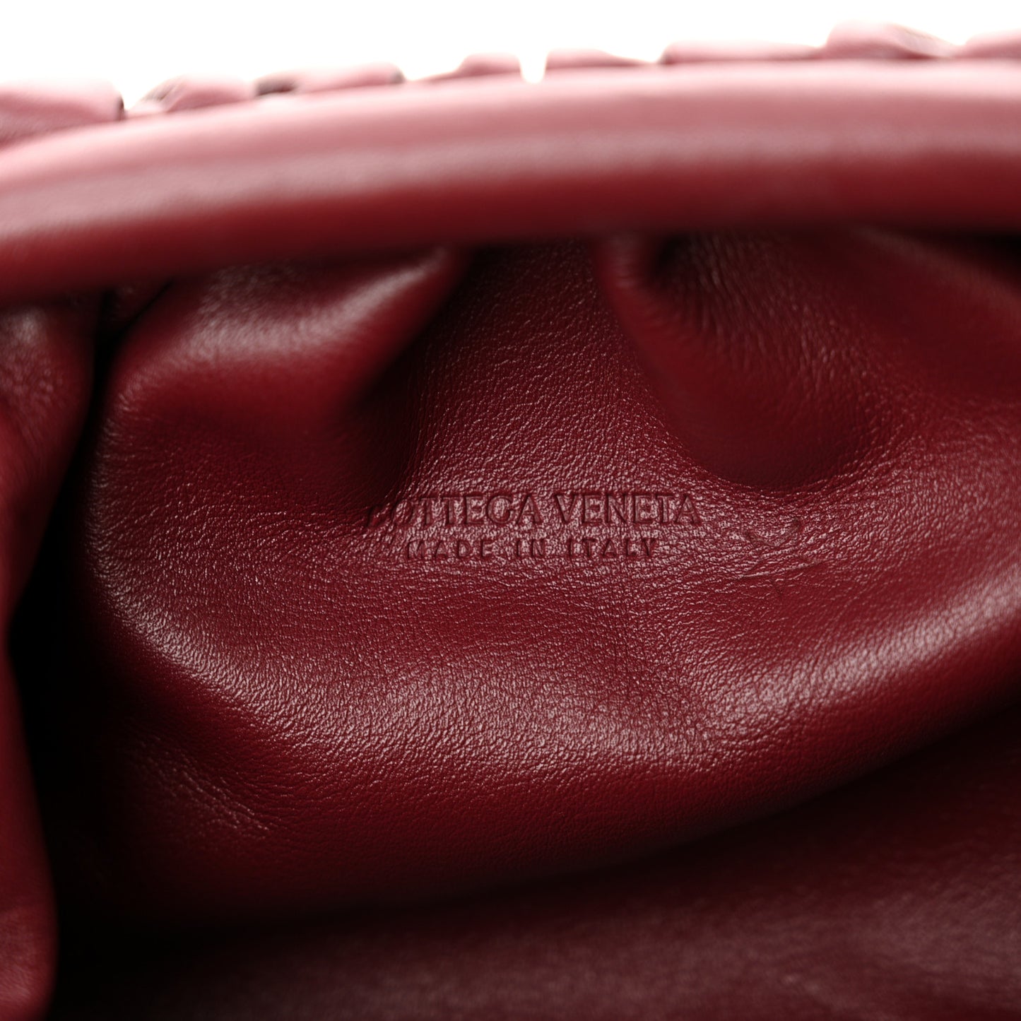 Butter Calfskin The Mini Pouch Bordeaux