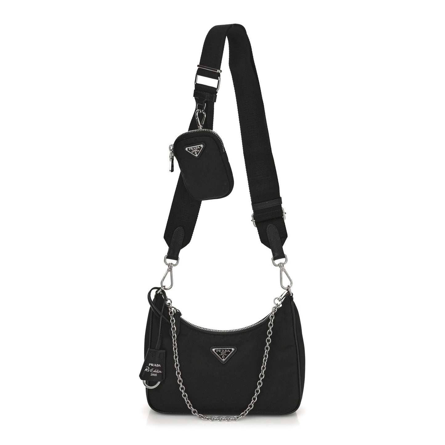 Nylon Re-Edition 2005 Shoulder Bag Black