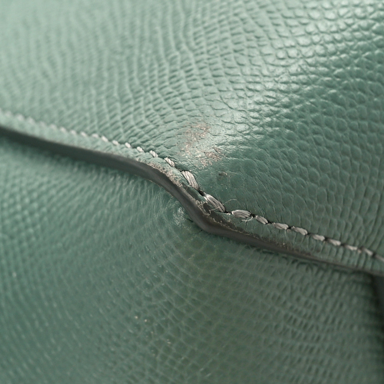 Celine Grained Calfskin Micro Belt Bag Celadon 8 of 9