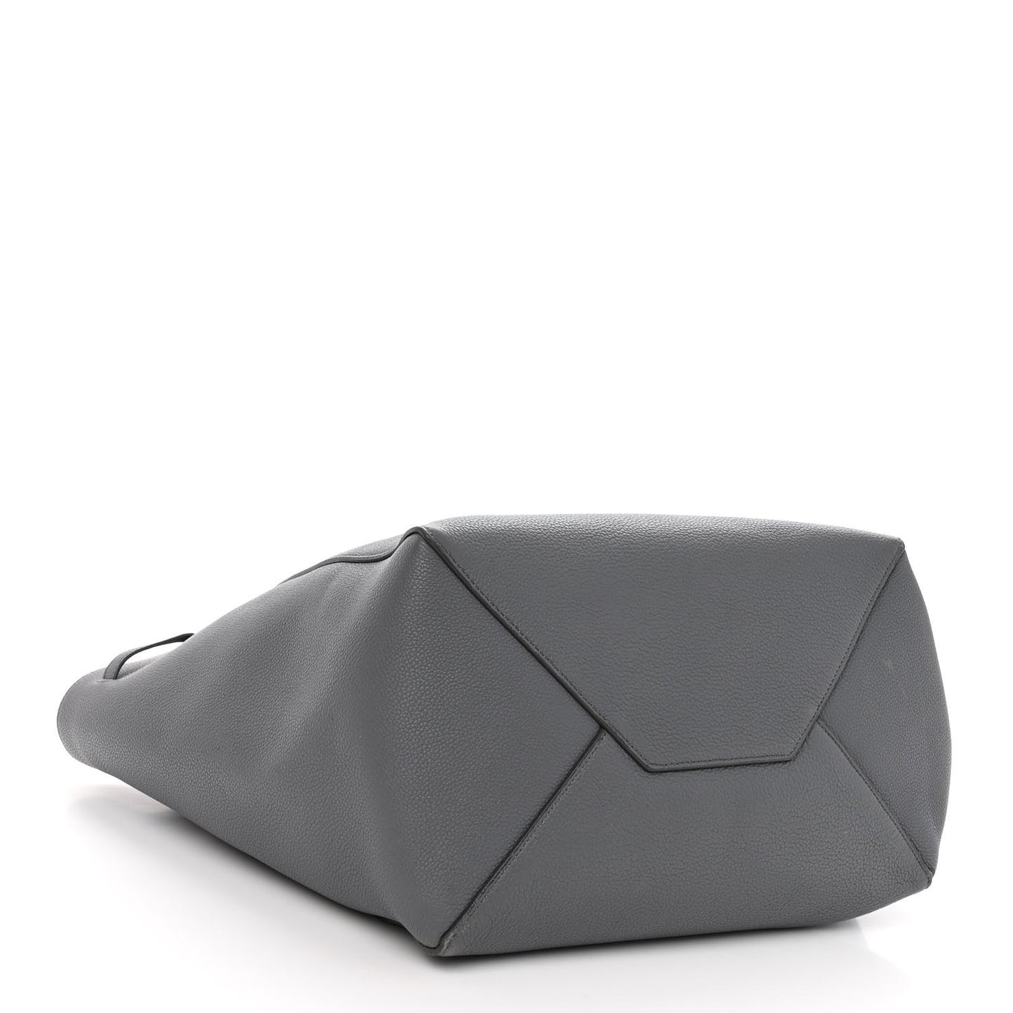 Soft Grained Calfskin Small Belt Cabas Phantom Medium Grey