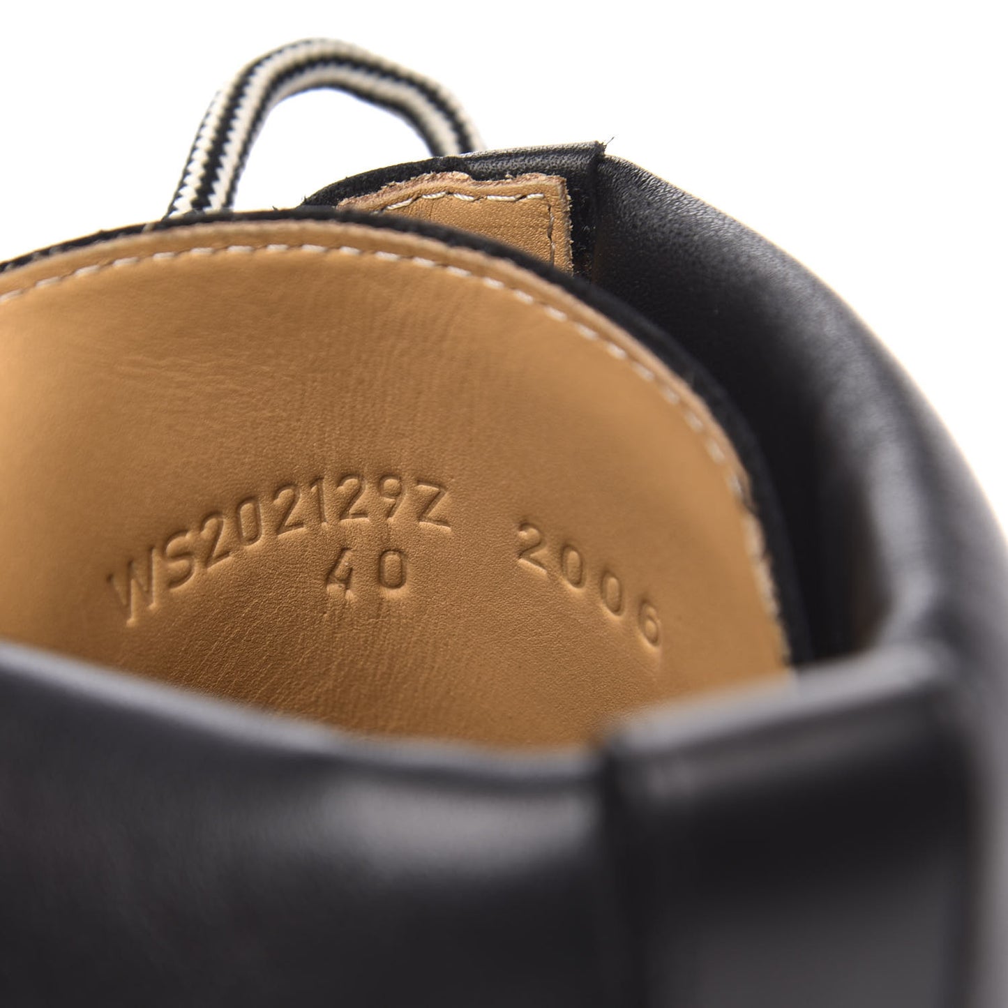 Calfskin Bridge Ankle Boots 40 Black