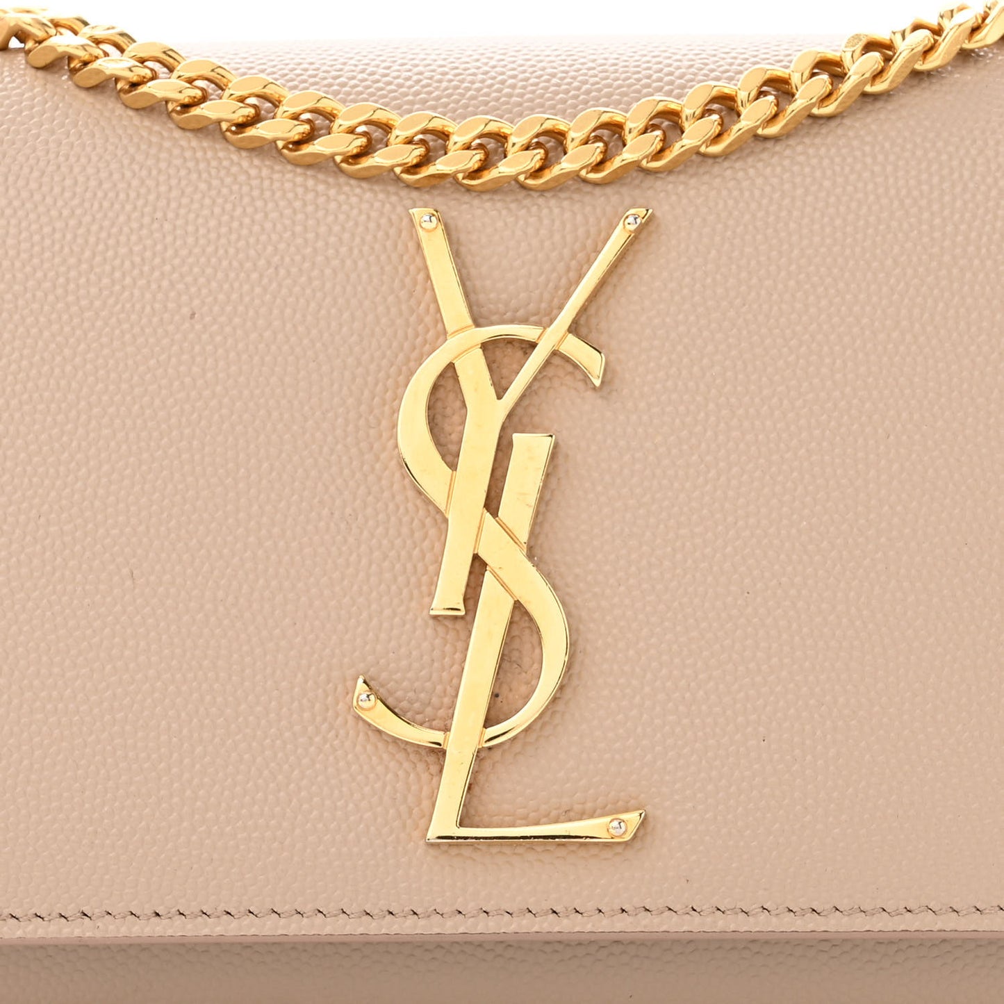 Grain De Poudre Small Monogram Kate Satchel Nude Powder