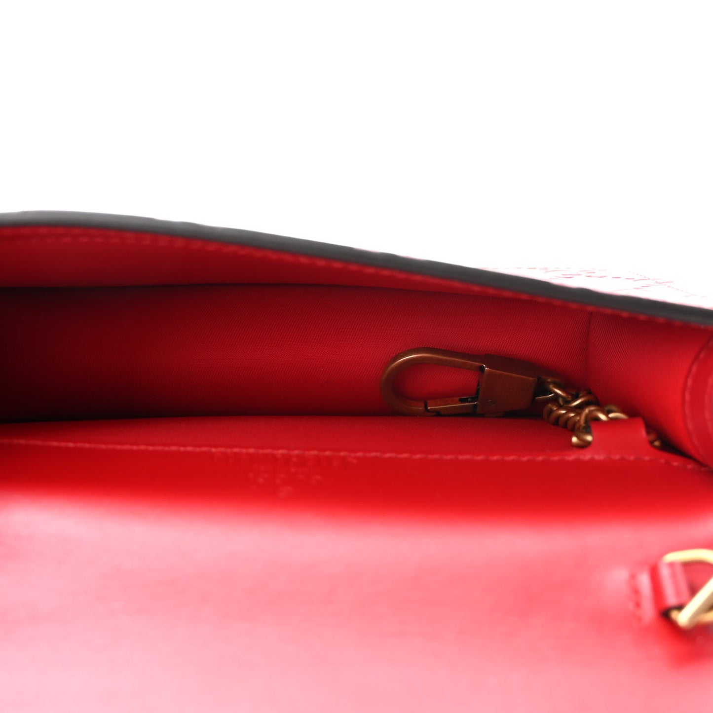 Guccissima Mini Cherry Chain Bag Hibiscus Red