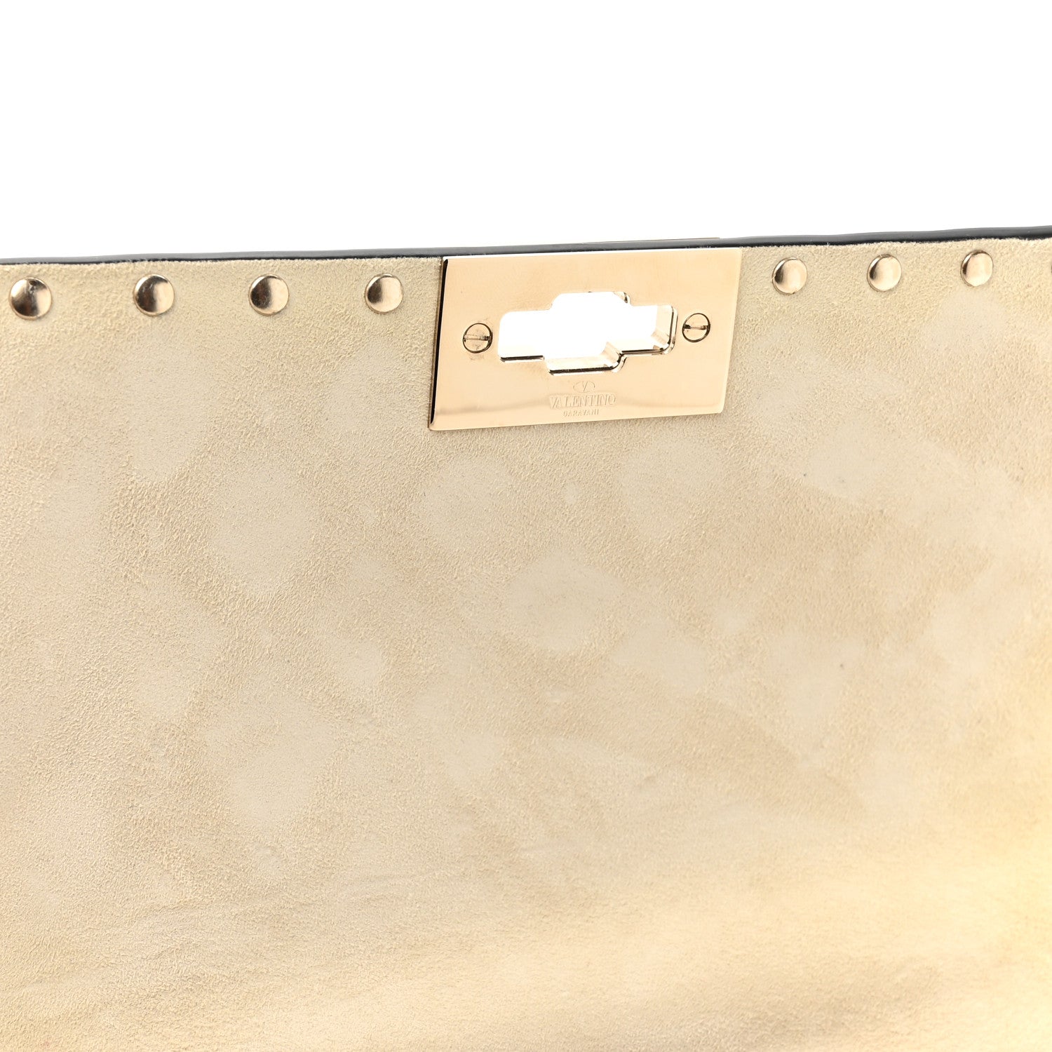 Valentino Garavani Calfskin Rockstud Spike Convertible Shoulder Bag Ivory 10 of 12