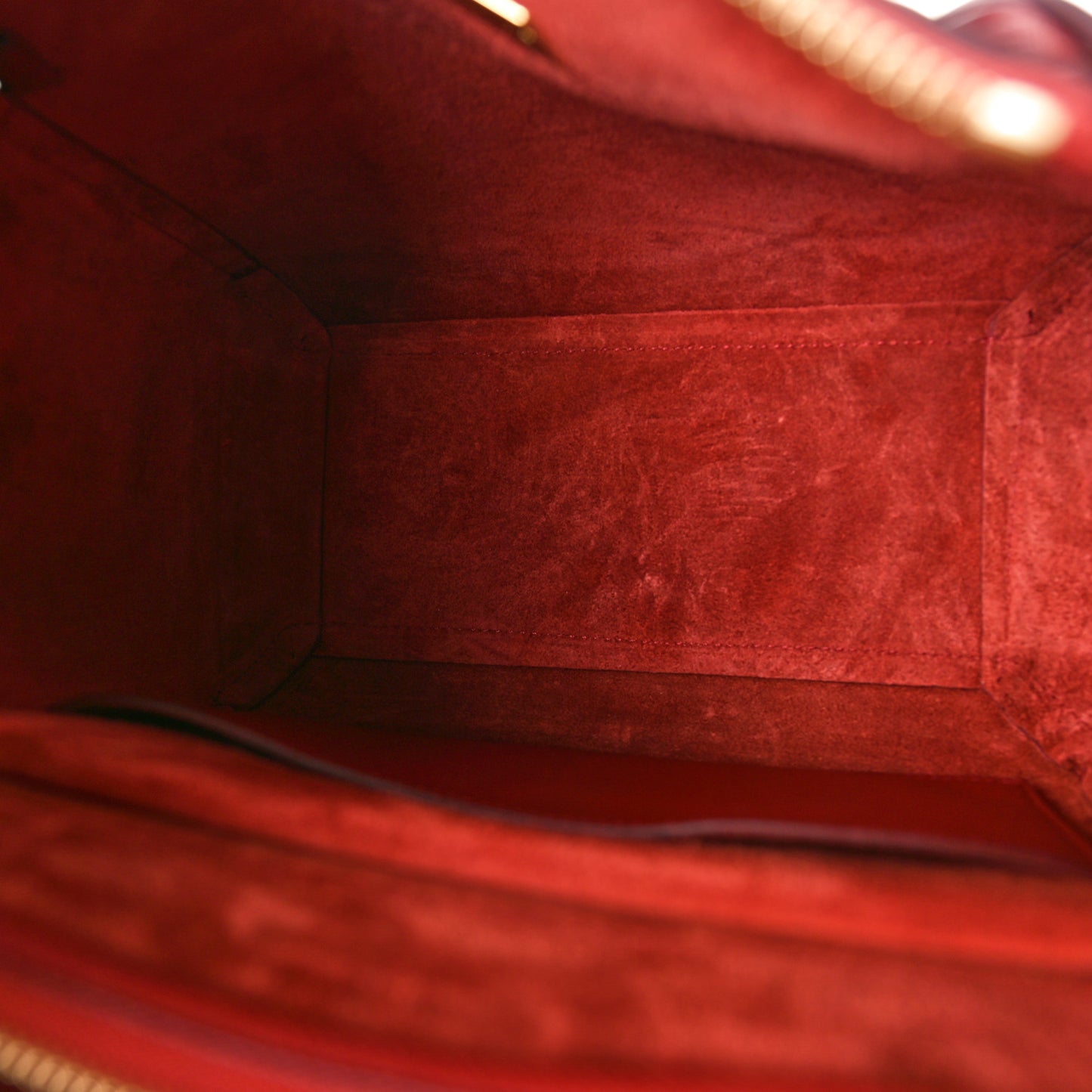 Grained Calfskin Micro Belt Bag Ruby