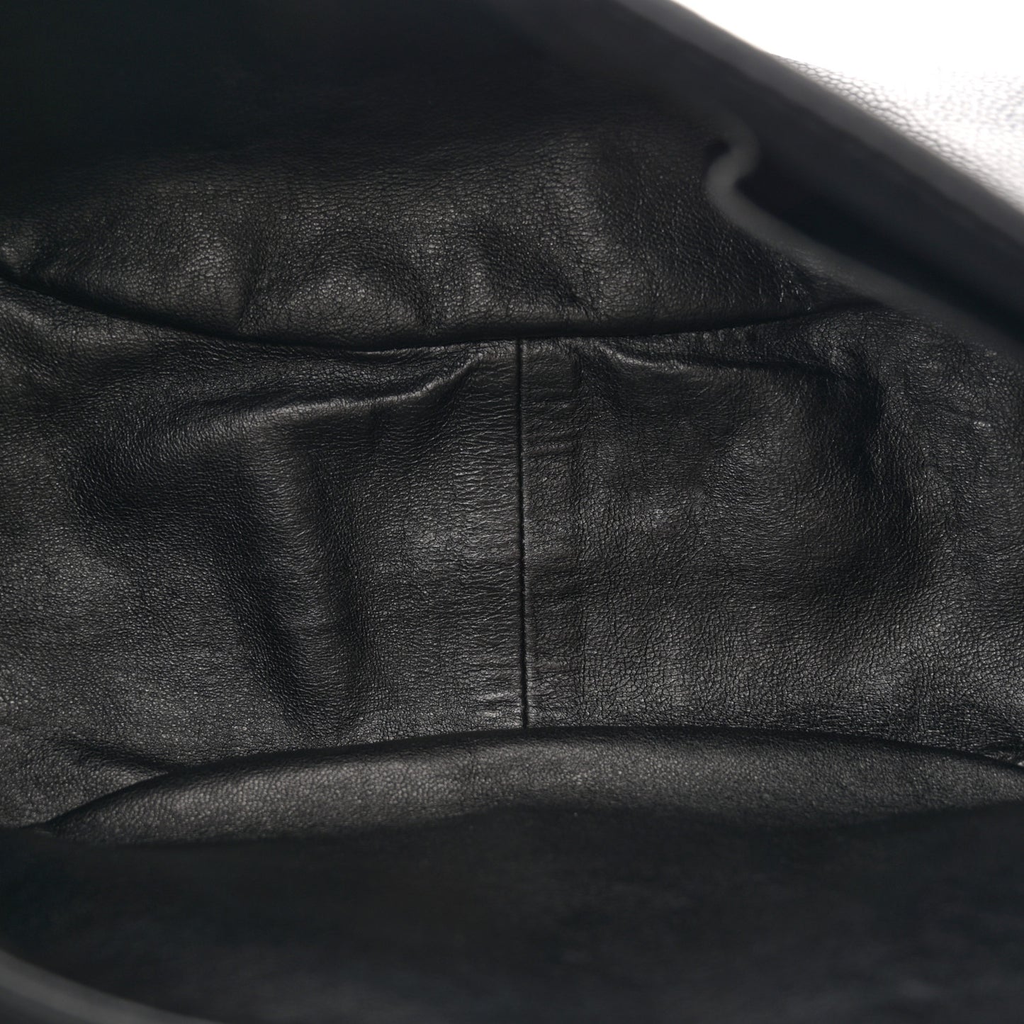 Caviar Half Moon Large Flap Black