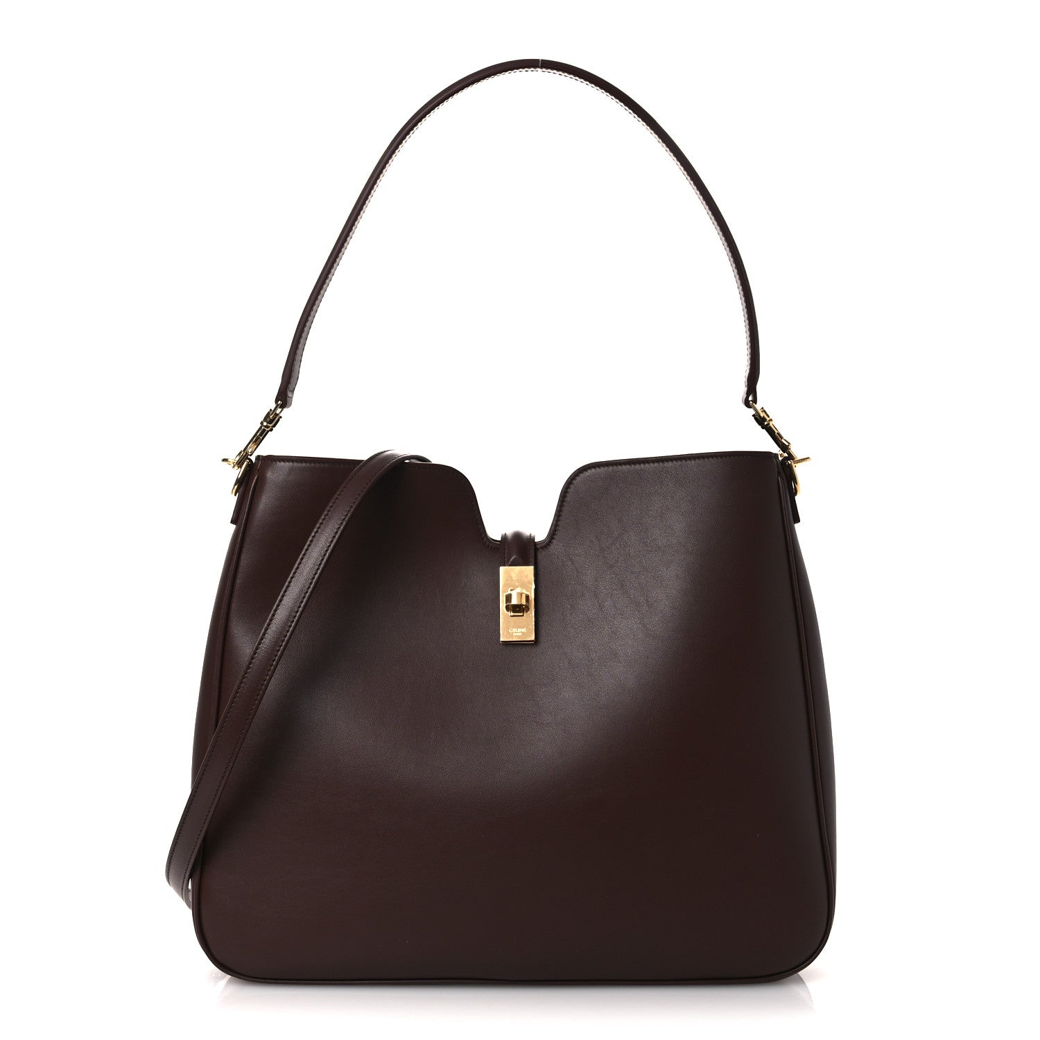 Celine Smooth Calfskin Medium Camille 16 Soft Bag Chestnut 1845659