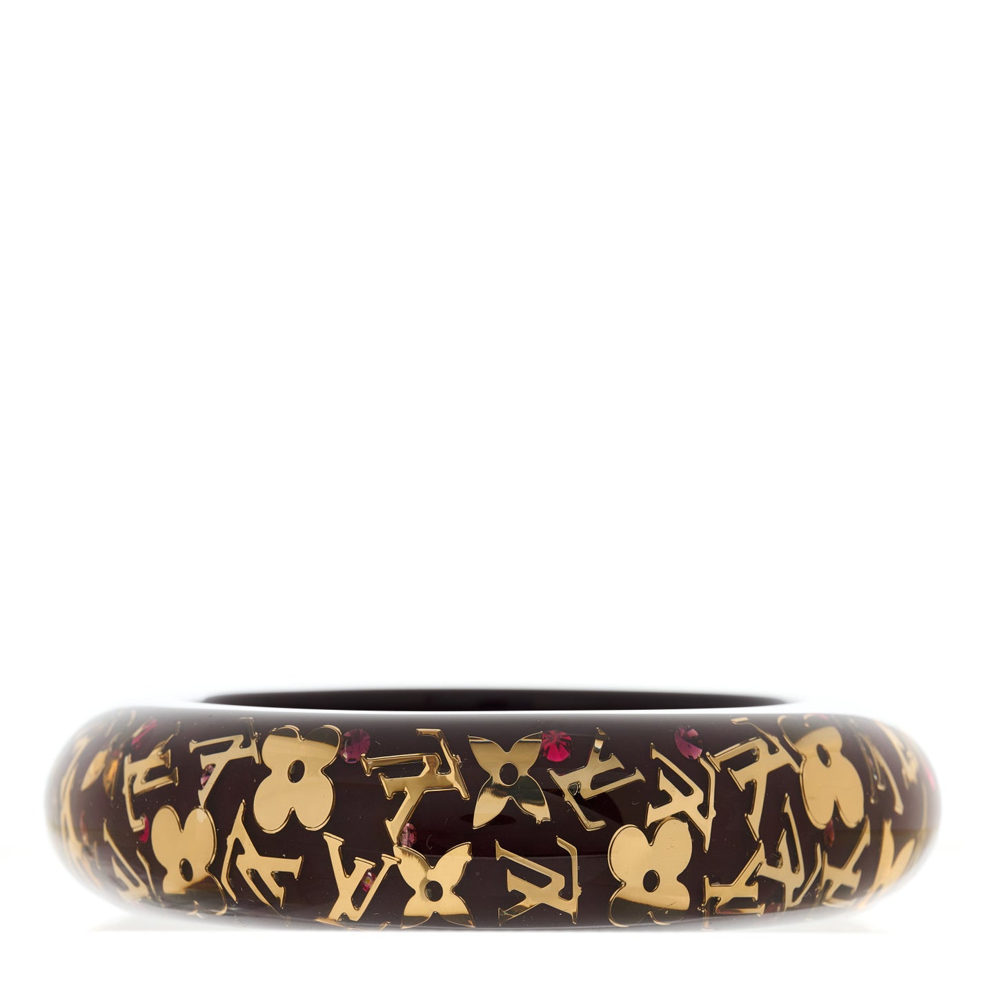 Resin Swarovski Medium Inclusion Bracelet GM Marron