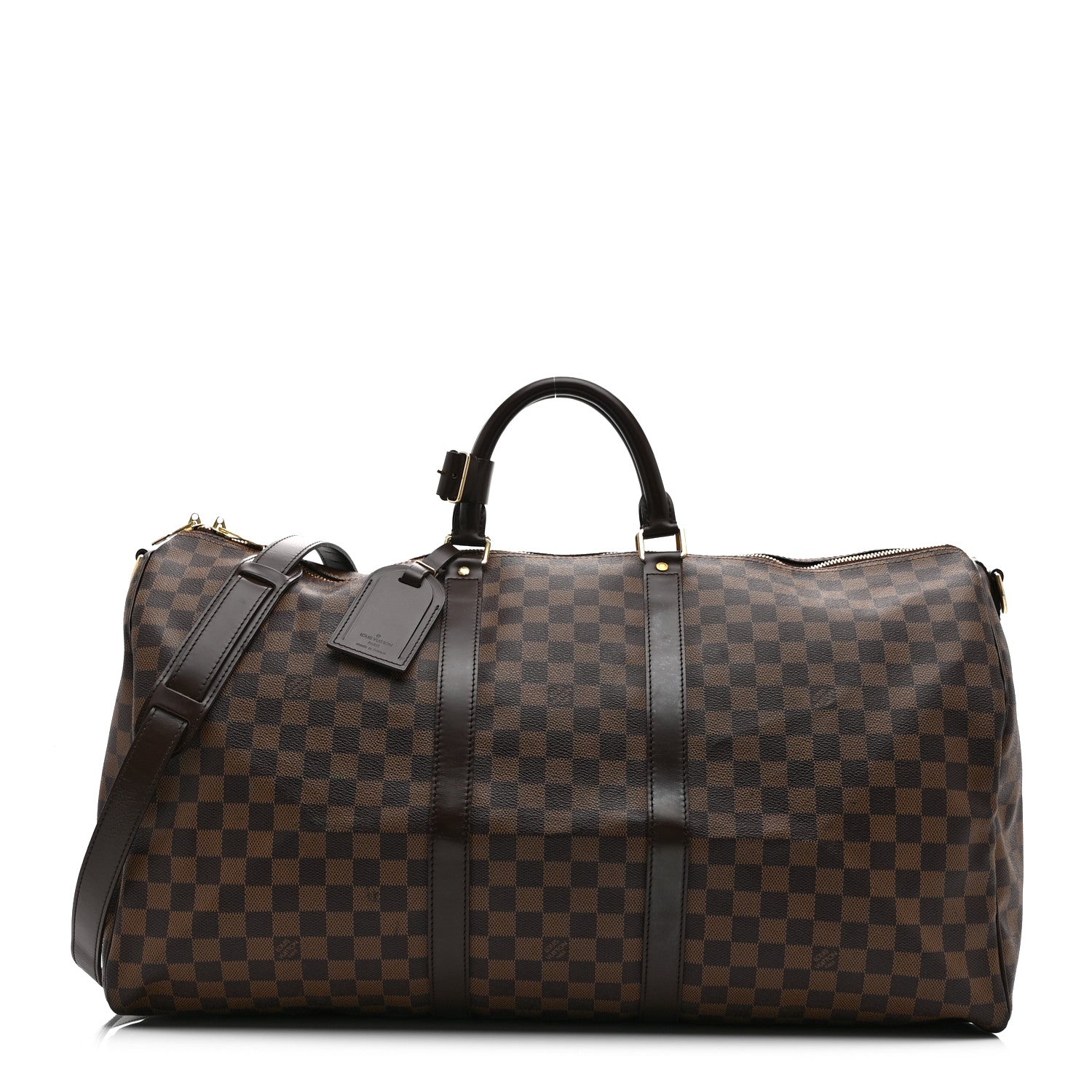 Louis Vuitton Damier Ebene Keepall Bandouliere 55 1771108