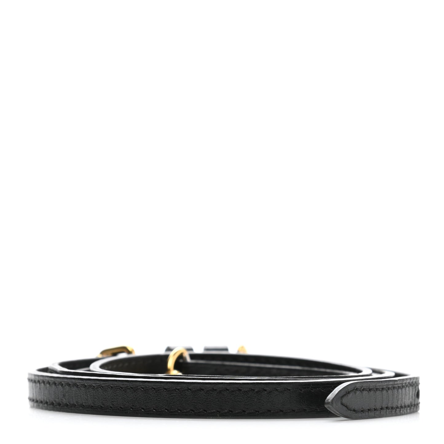 Calfskin 10mm Adjustable Shoulder Strap Black