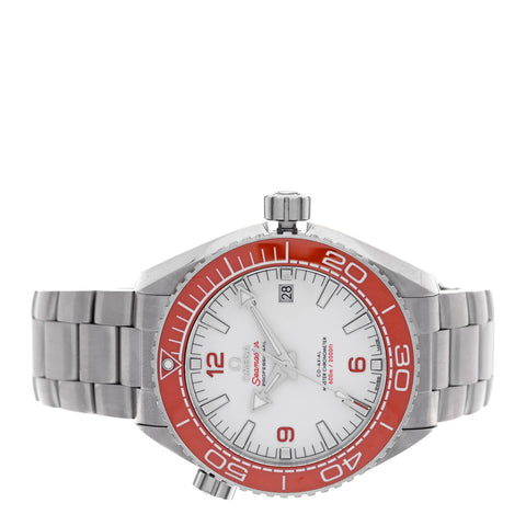 Stainless Steel Ceramic 43.5mm Seamaster Planet Ocean 600M Co-Axial Automatic Watch White 215.30.44.21.04.001
