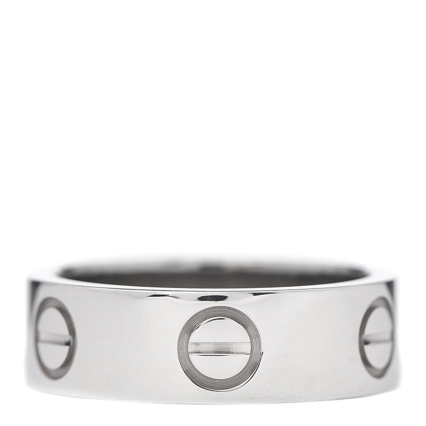 18K White Gold 5.5mm LOVE Ring 48 4.5