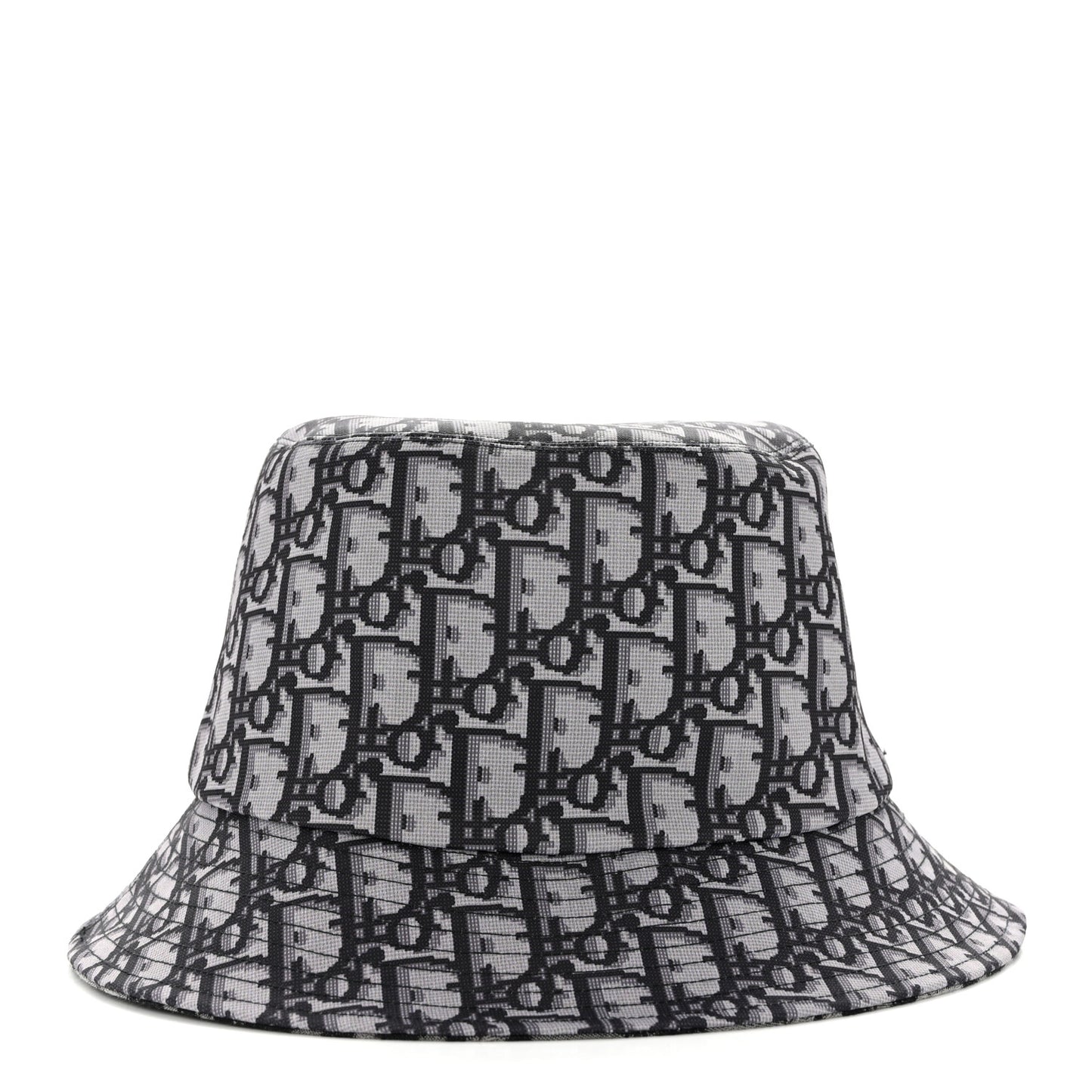 Oblique Reversible Leopard Bucket Hat 56 Grey