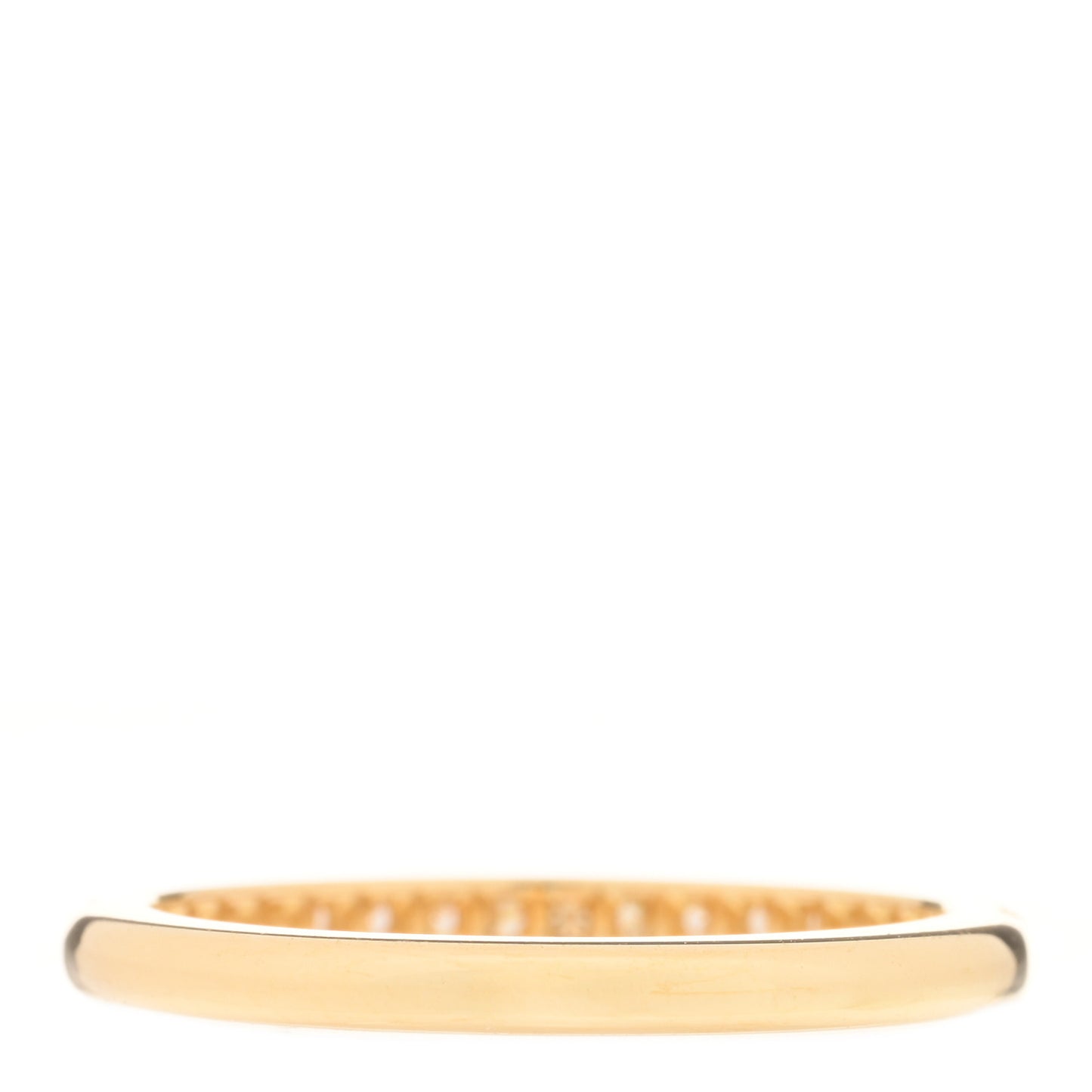 18K Yellow Gold Diamond Soleste Half Eternity Band Ring 50 5.5