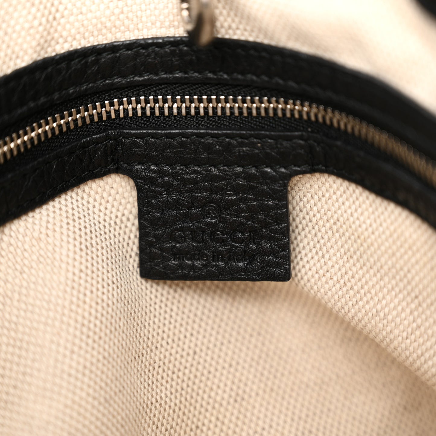 Pebbled Calfskin Studded Medium Soho Chain Shoulder Bag Black