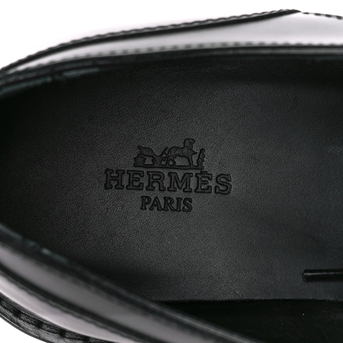 Glossed Calfskin First Oxford 37 Black