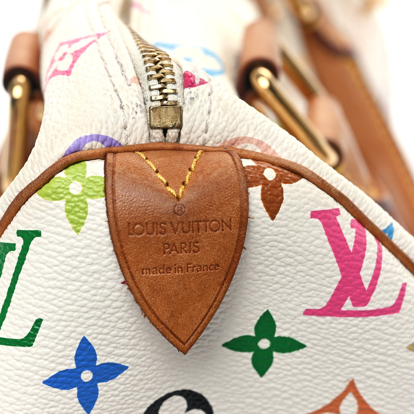 Monogram Multicolor Speedy 30 White