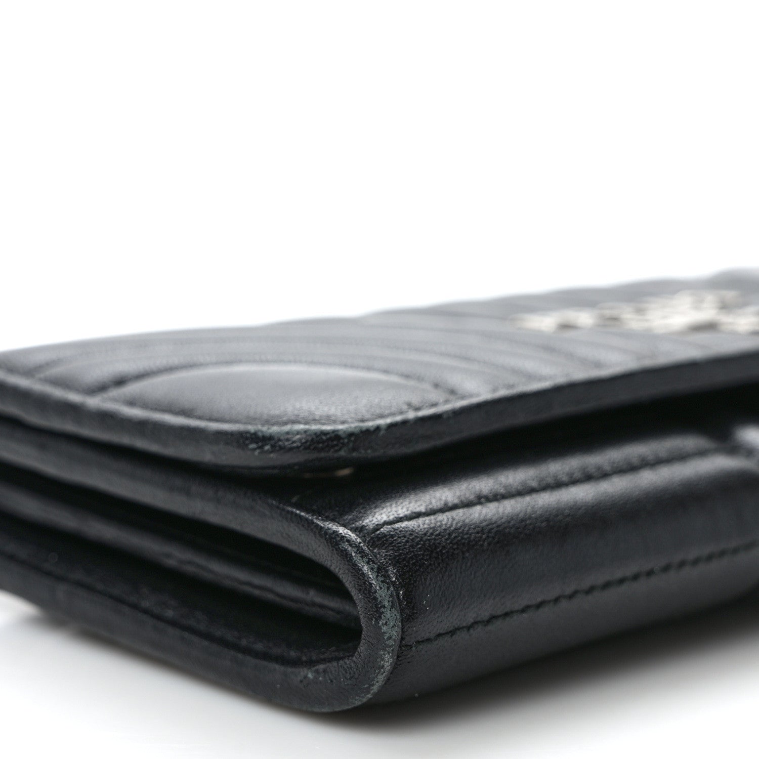 Prada Soft Calfskin Diagramme Continental Wallet Black 7 of 13