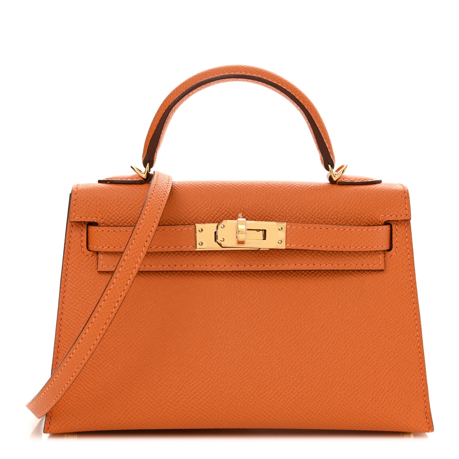 Hermes Epsom Mini Kelly Sellier 20 Orange 1 of 11