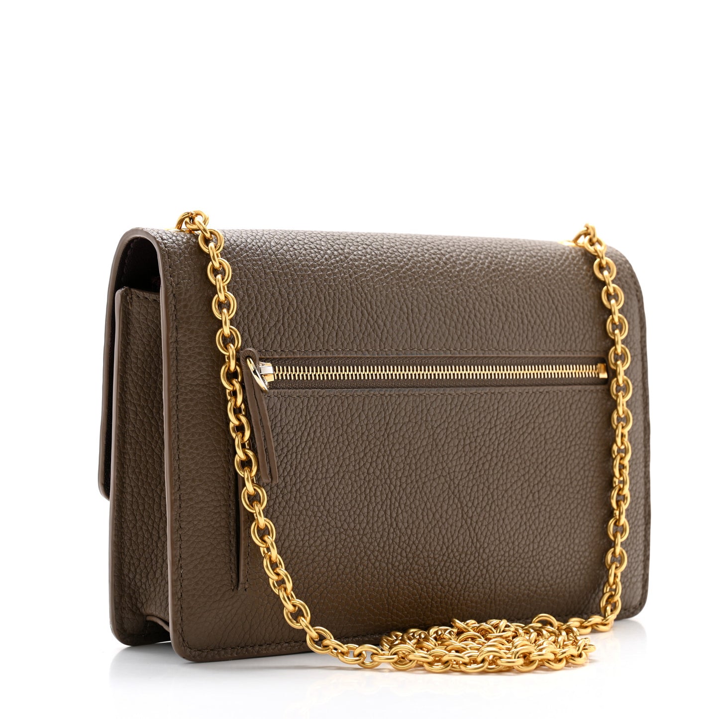 Small Classic Grain Calfskin Small Darley Clay