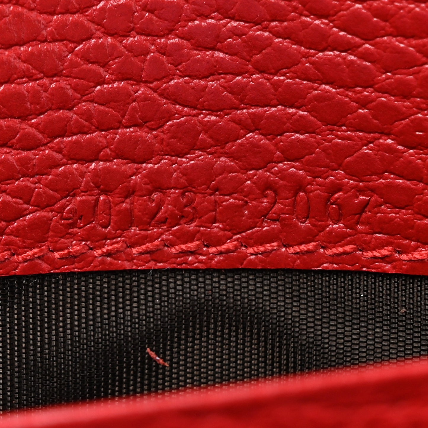Calfskin Mini Dionysus Chain Wallet Hibiscus Red