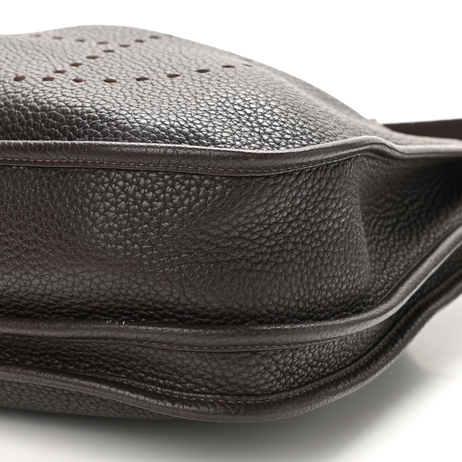Hermes Taurillon Clemence Evelyne III PM Chocolate 9 of 11