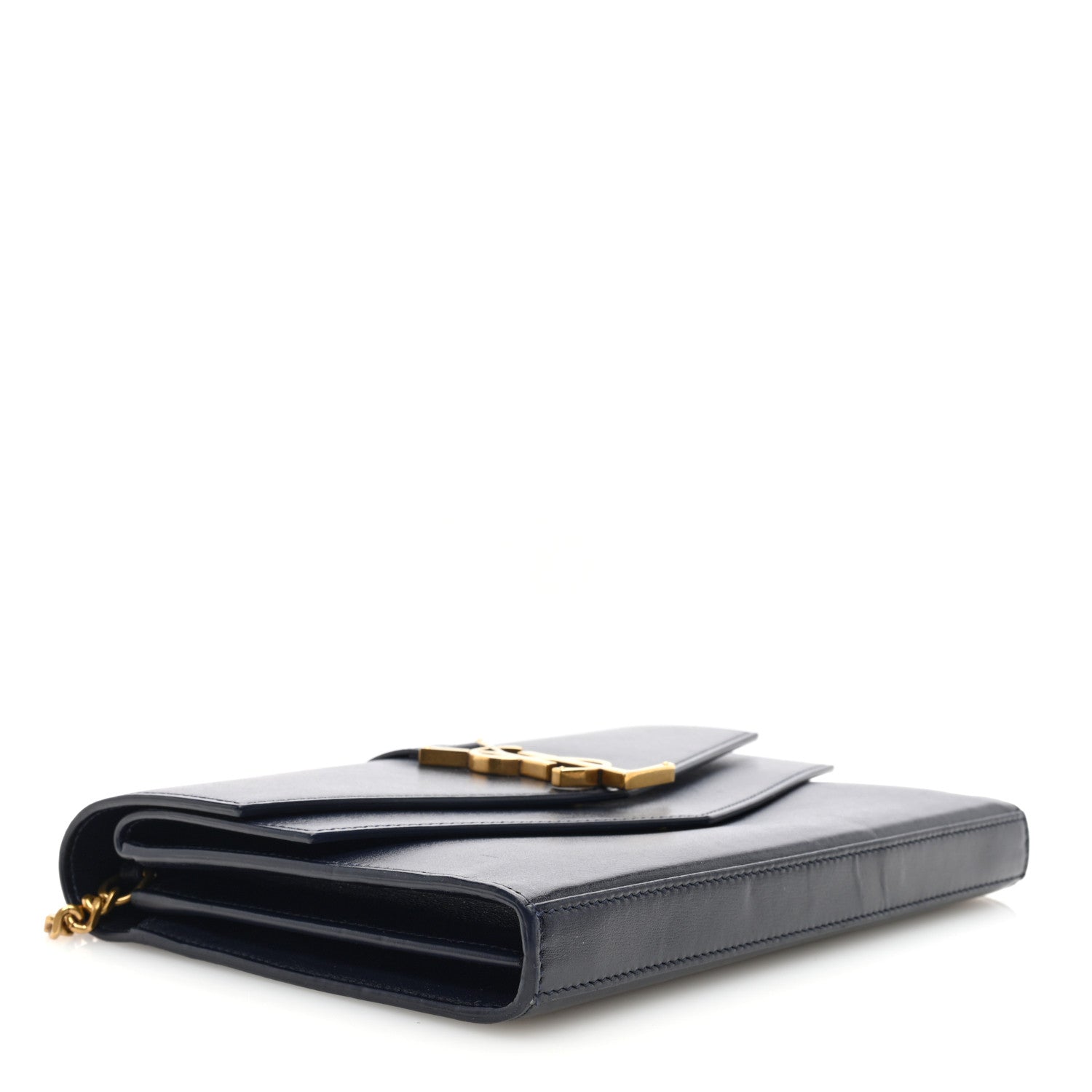 Saint Laurent Smooth Calfskin Monogram Sulpice Chain Wallet Black 4 of 9
