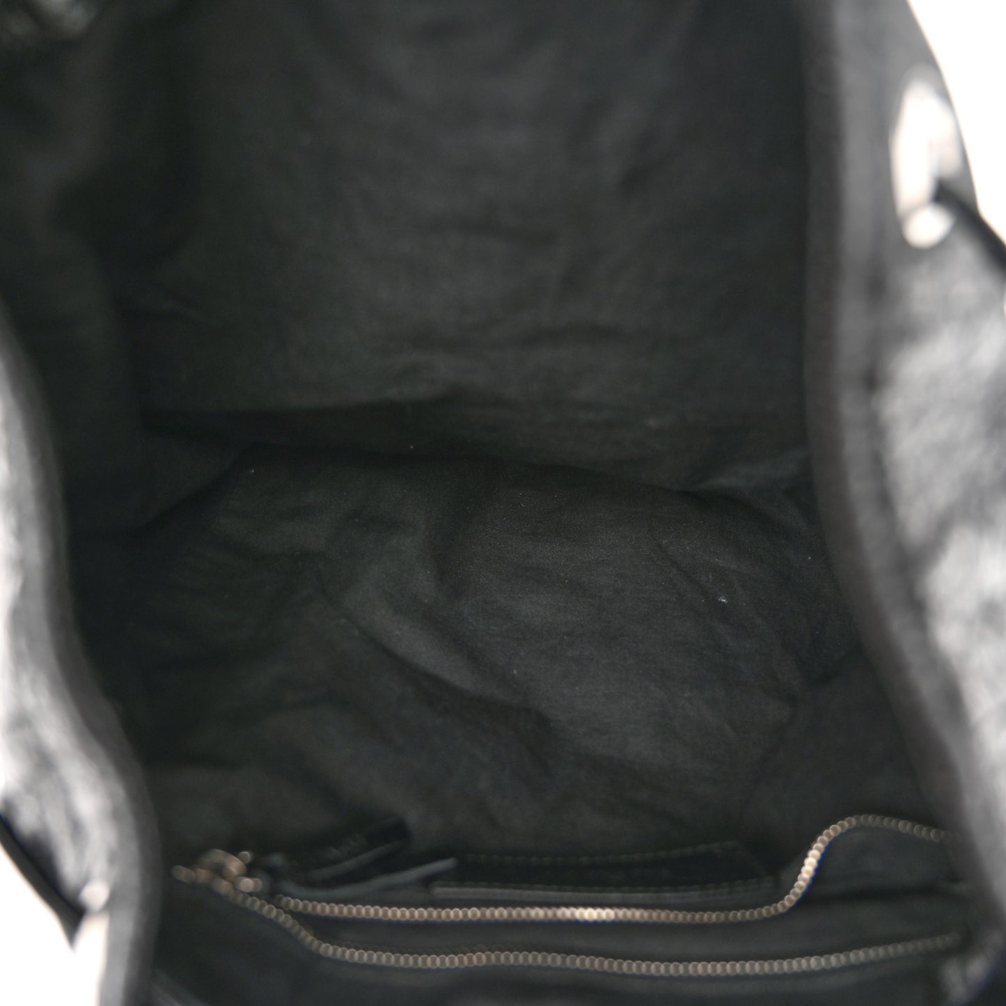 Agneau Classic Silver Hardware S Traveler Backpack Black