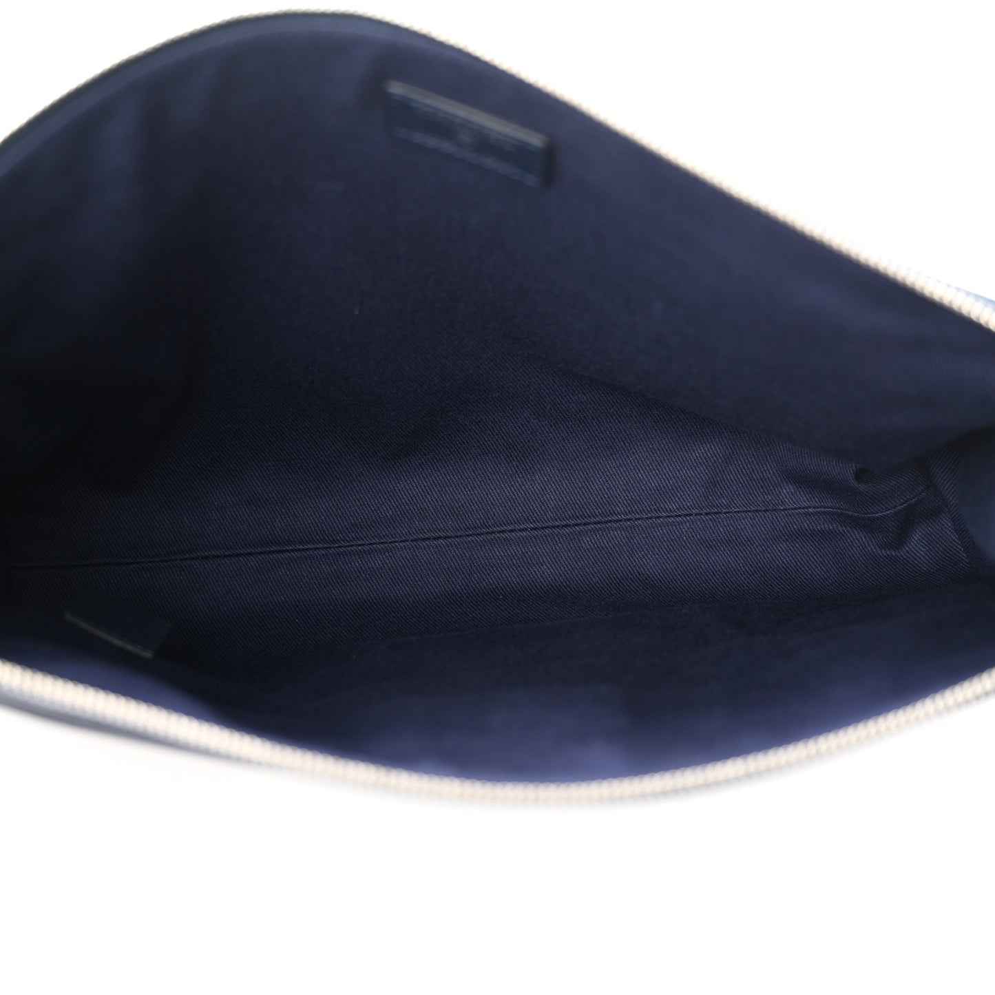 Grained Calfskin Large Neo Executive Cosmetic Case Dark Blue