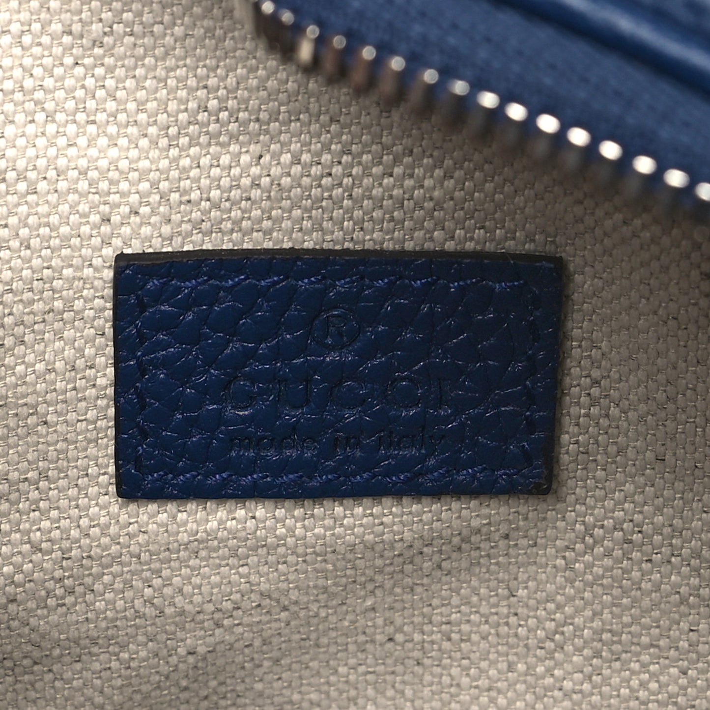 Piuma Calfskin Jumbo GG Embossed Small Belt Bag Royale